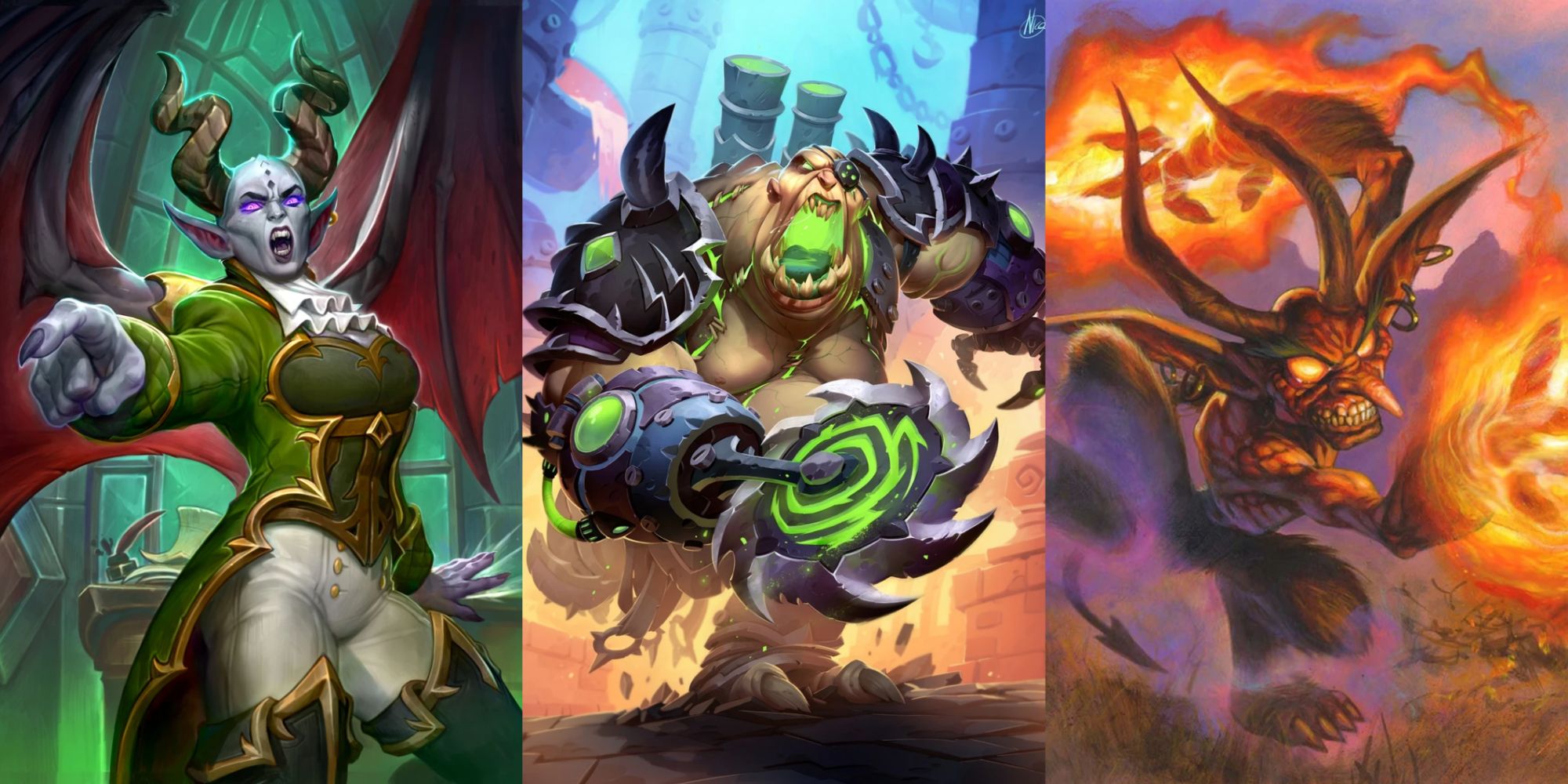 Prosecutor Mel'tranix Mo'arg Forgefiend Flame Imp Full Art Hearthstone