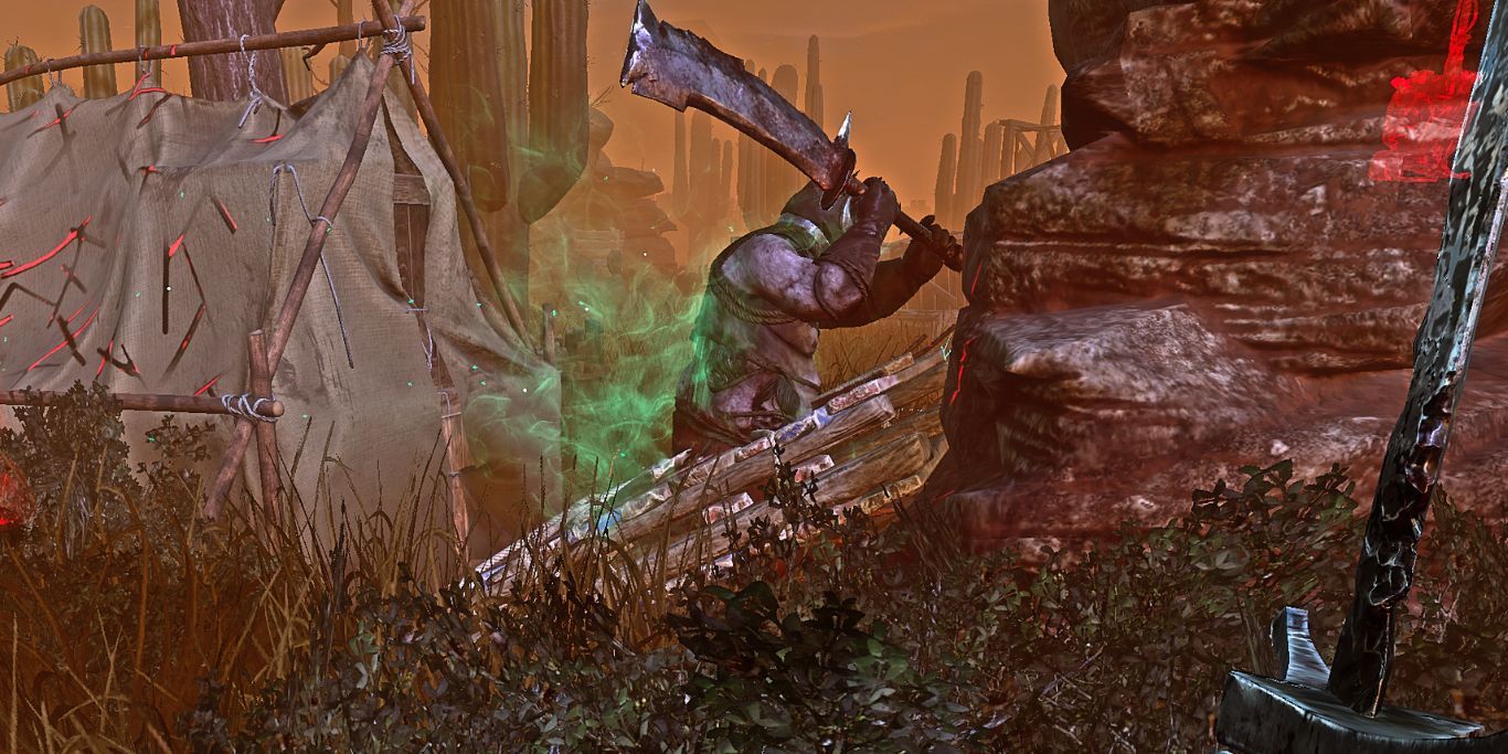 Dead By Daylight Carnifex Guard Going Through Pallet