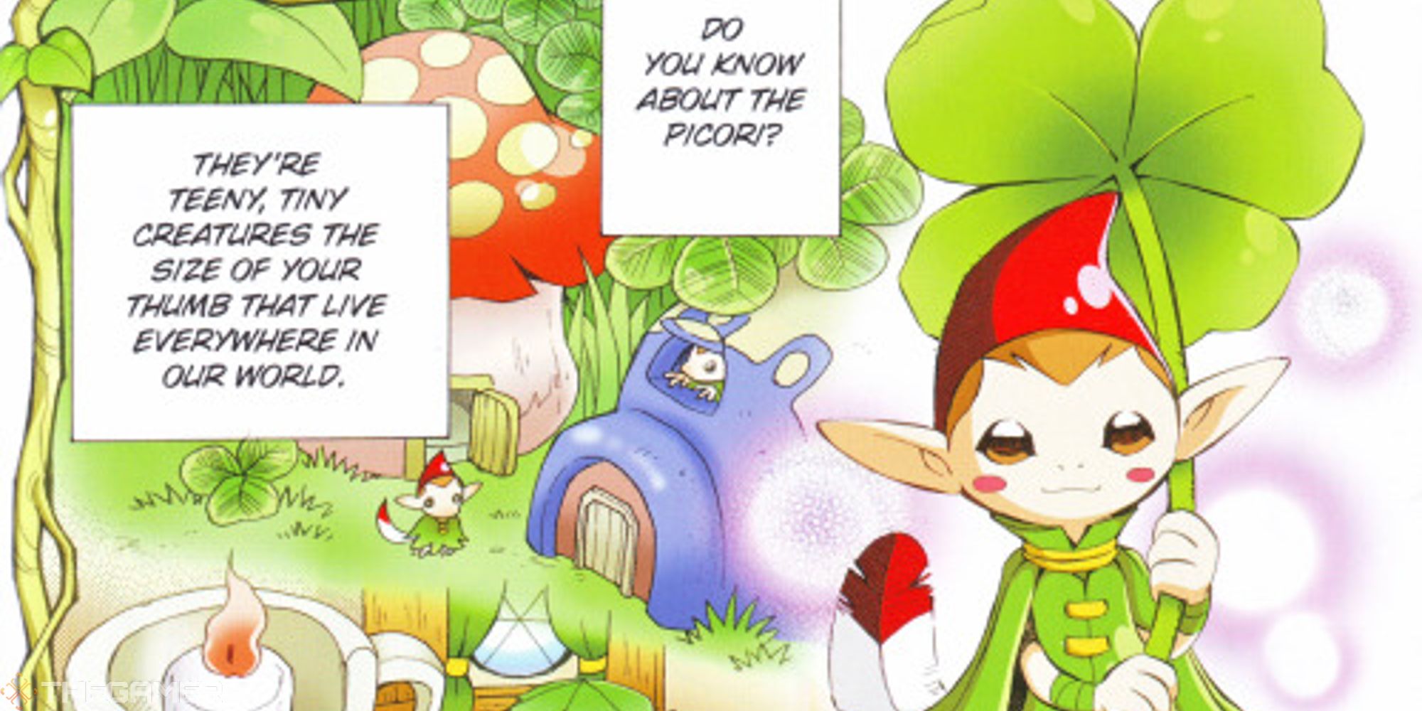 minish cap panel about the picori