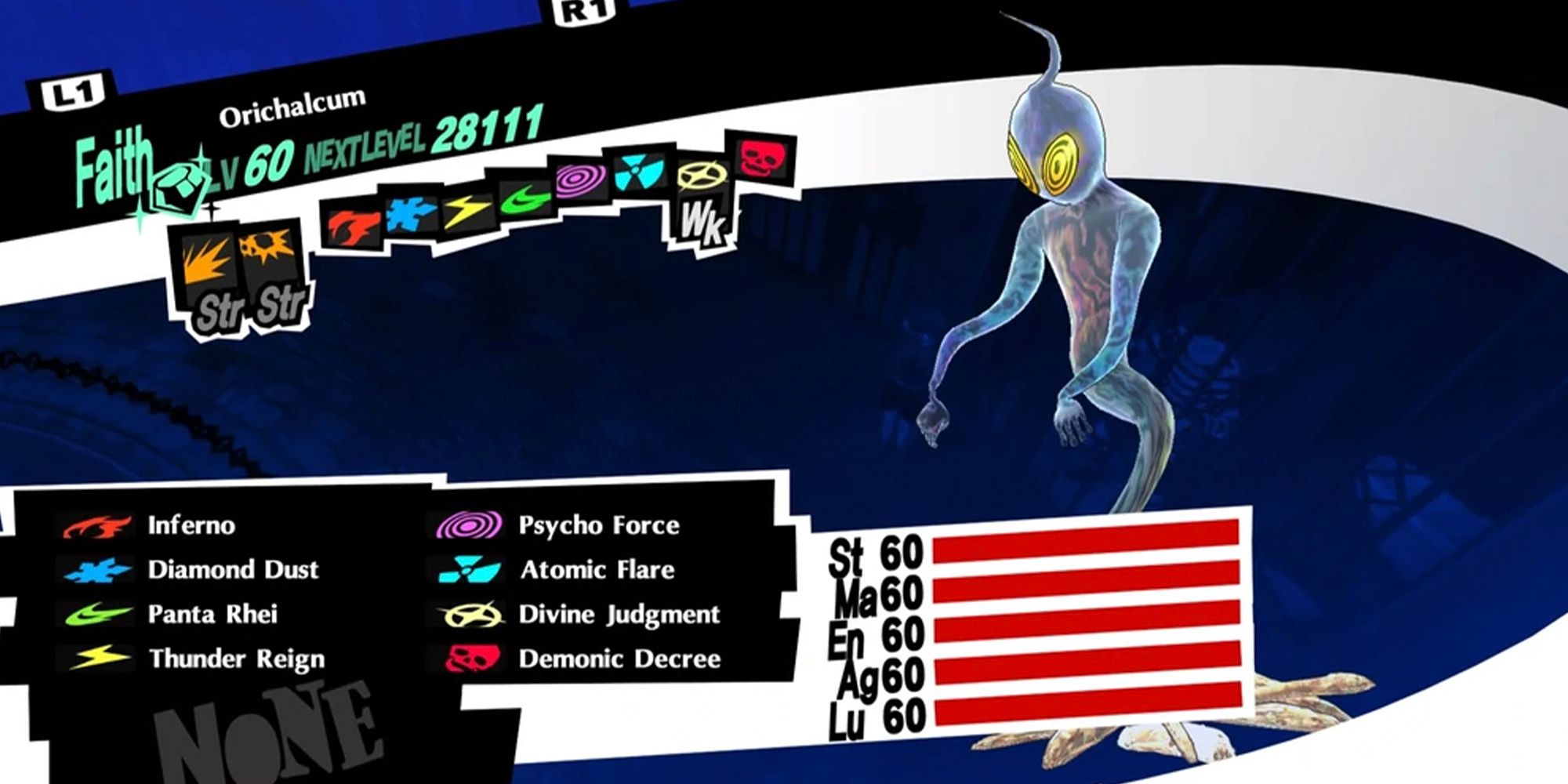 orichalcum persona stats in persona 5 royal