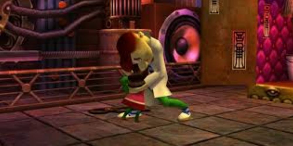 Pamela and her father hugging in Majora's Mask.