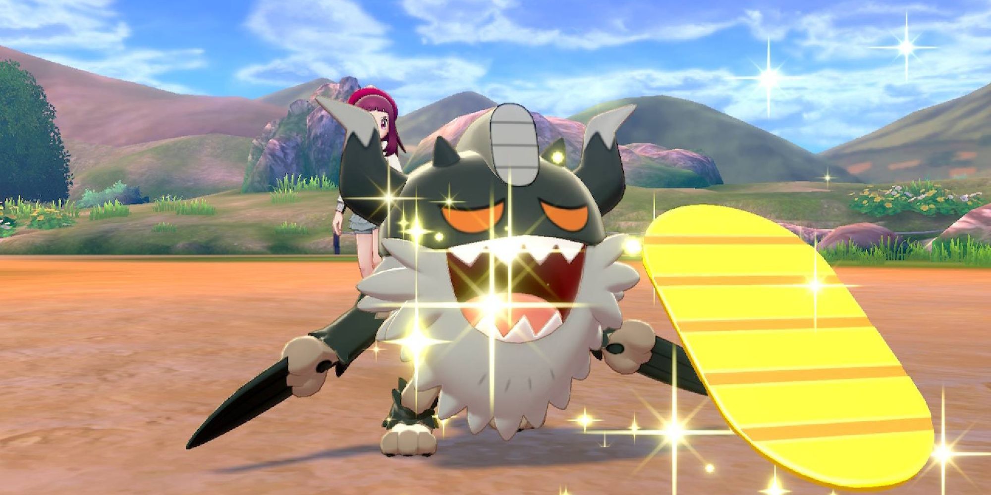 Perrserker uses Pay Day during a battle