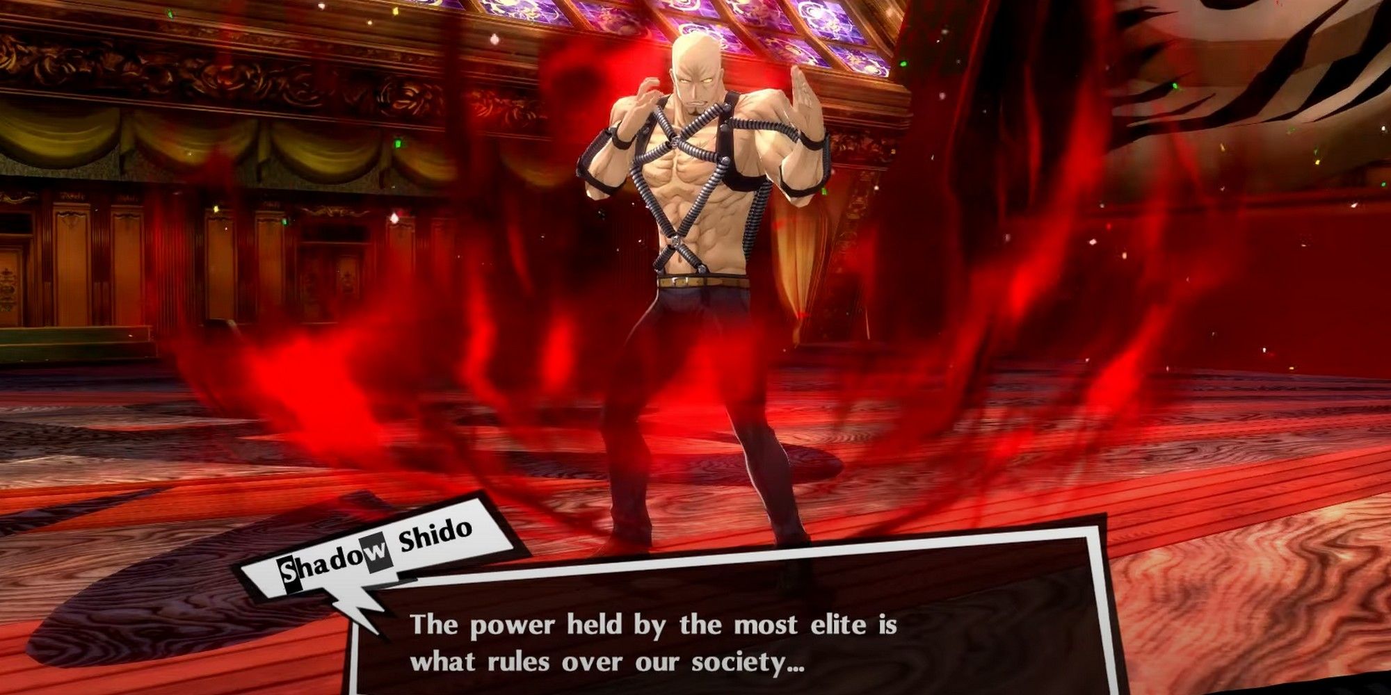 persona 5 royal shido engaging the team with one of his five forms