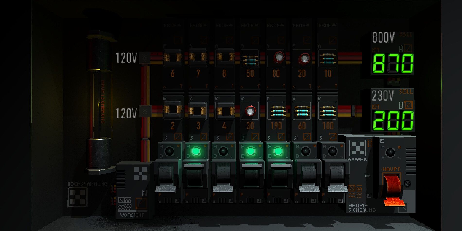 Switch puzzle in Signalis