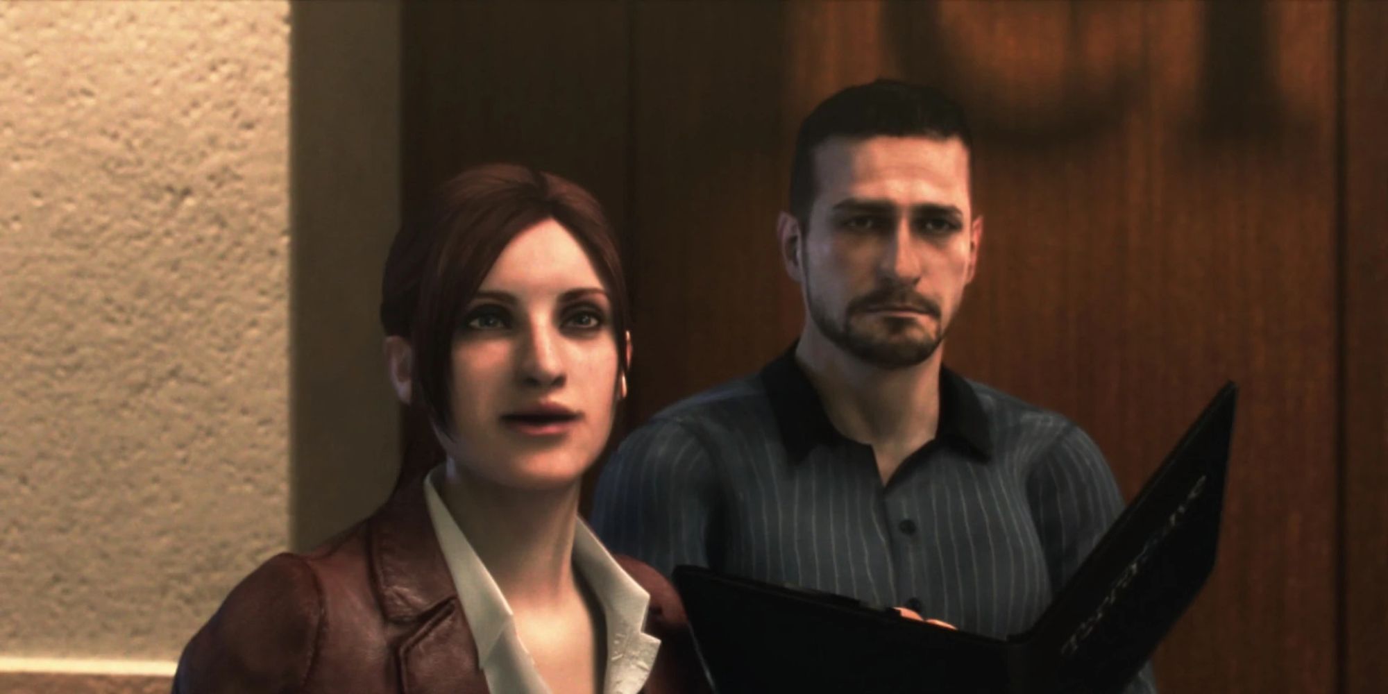 Resident Evil Revelations 2 Screenshot Of Claire and Neil Fisher