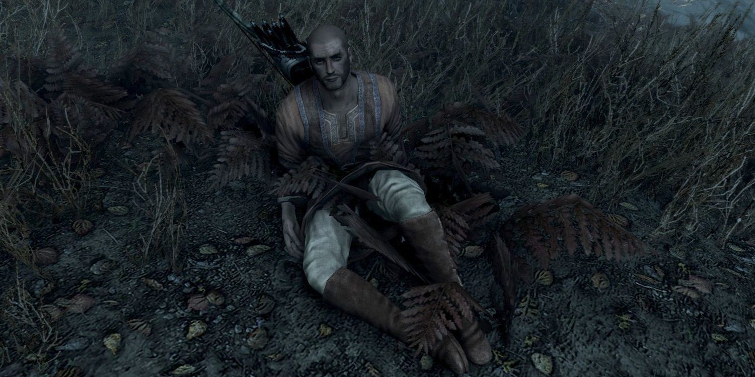 Skyrim screenshot of NPC Telrav.