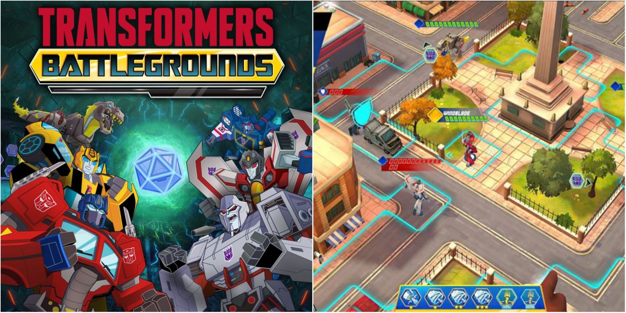 transformers battlegrounds cover and gameplay