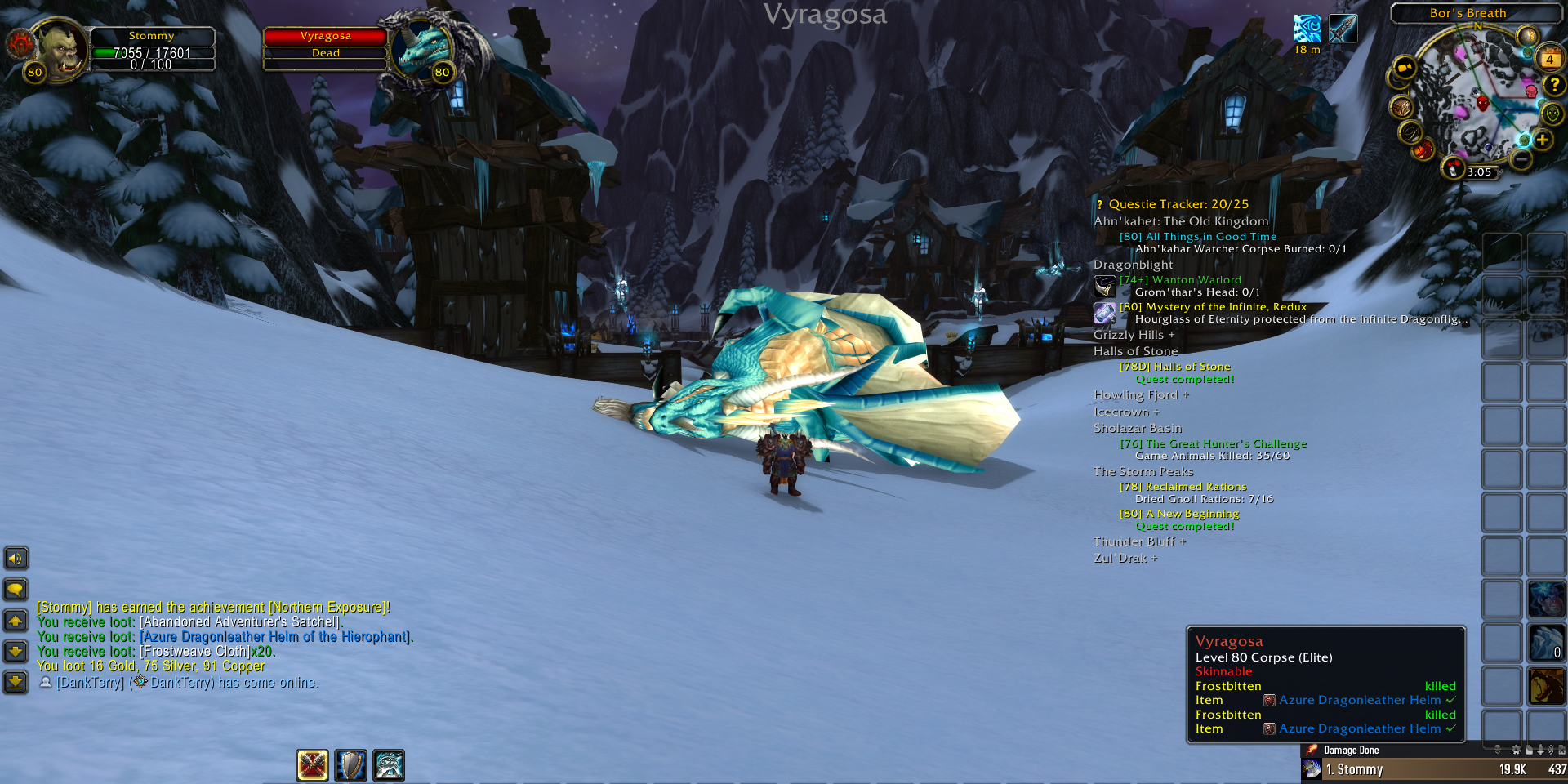 dead rare blue dragon warrior