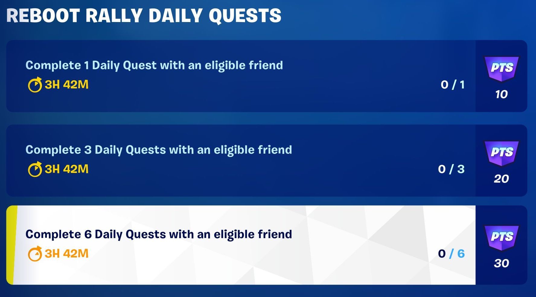 Fortnite chapter 4 season 1 reboot rally challenge list