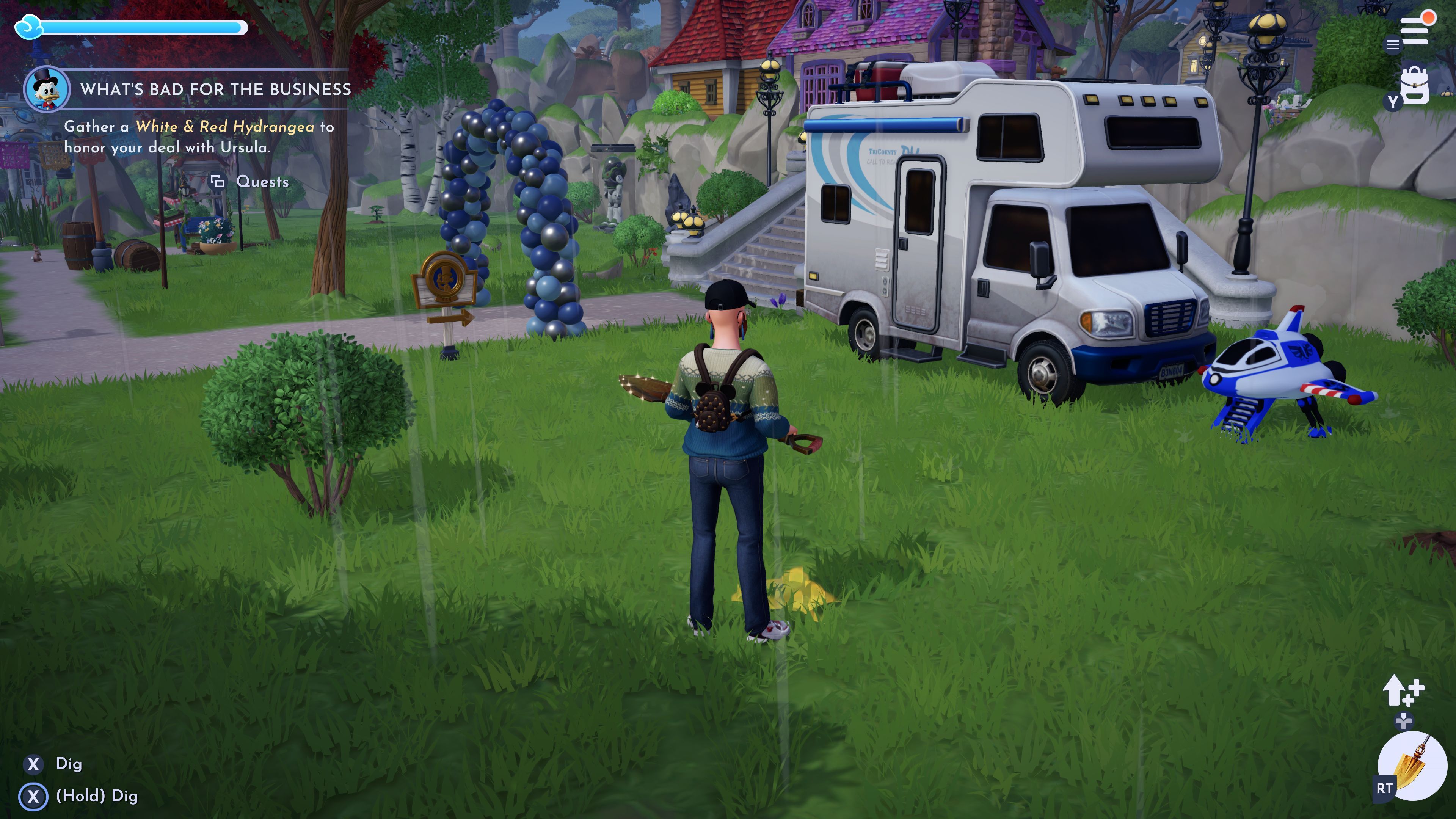 Buzz's RV house in Dreamlight Valley