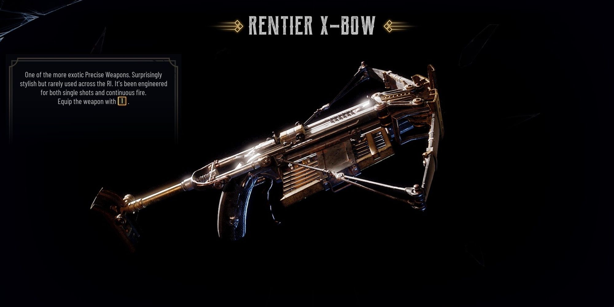 Evil West: The Rentier X-Bow Weapon Model