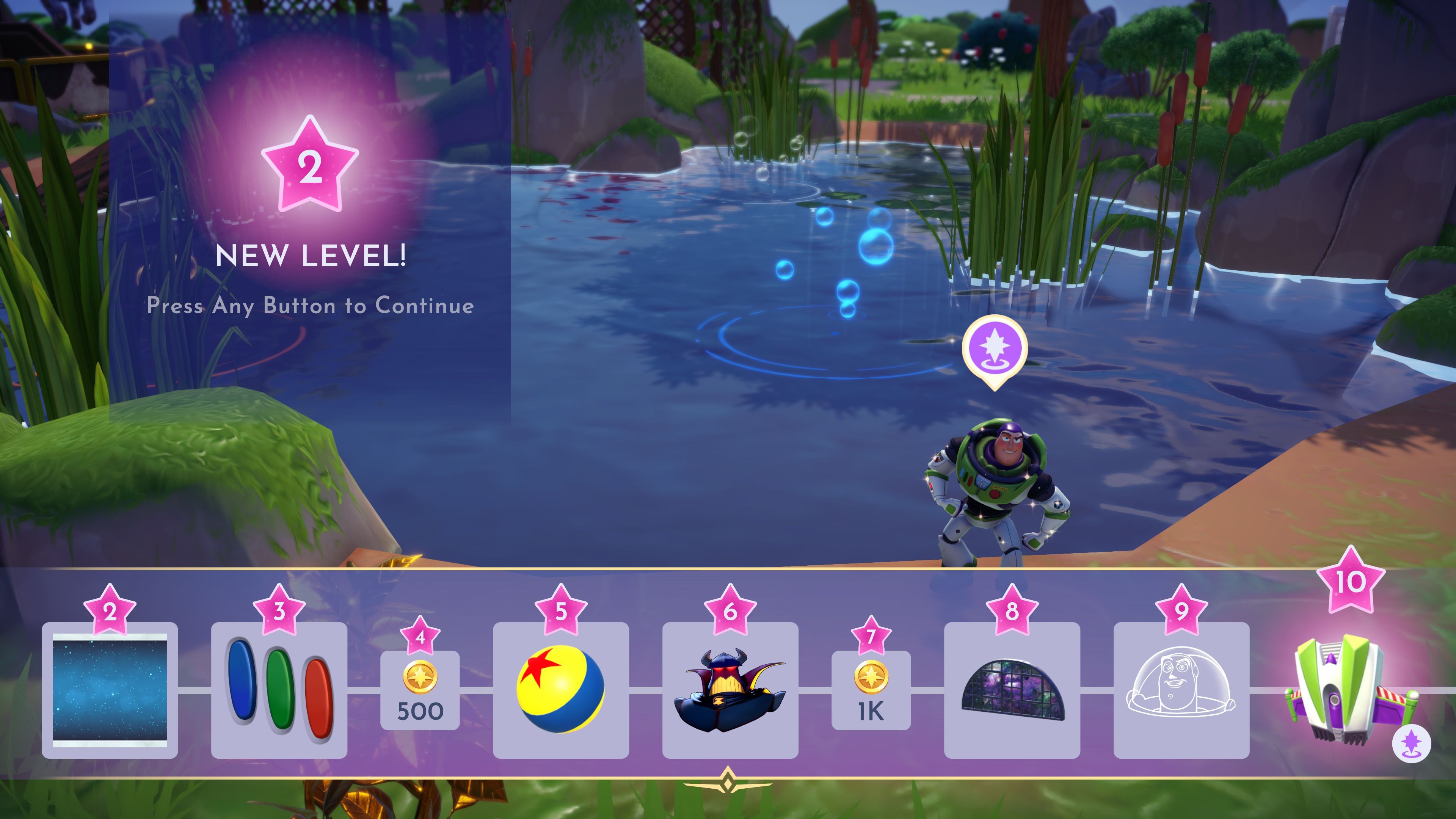 Buzz's rewards in Dreamlight Valley