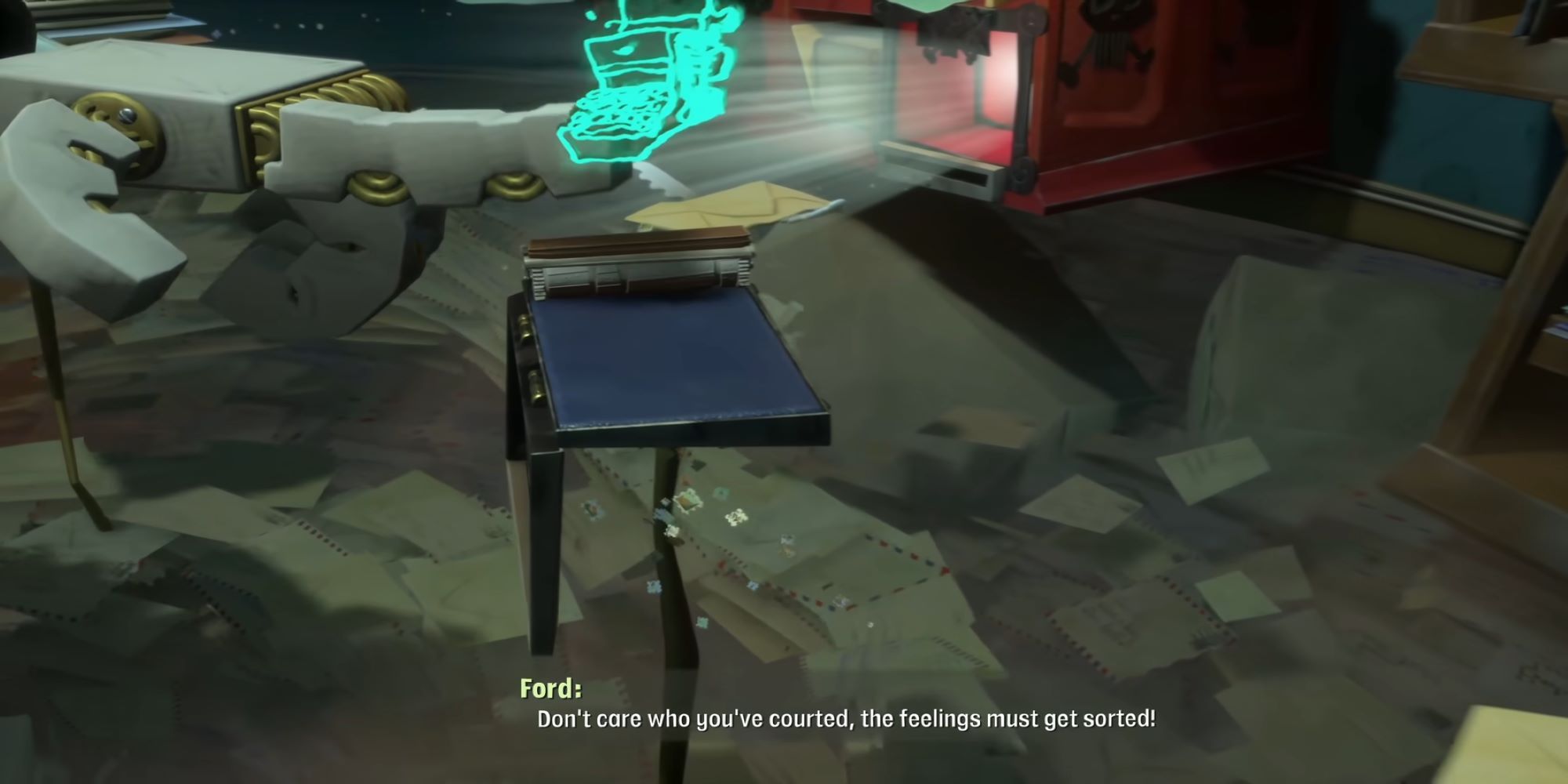 Agent Ford talking about feelings in Psychonauts 2
