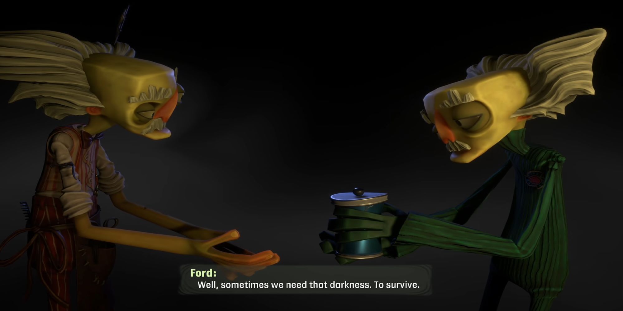 Agent Ford talking about the darkness in Psychonauts 2