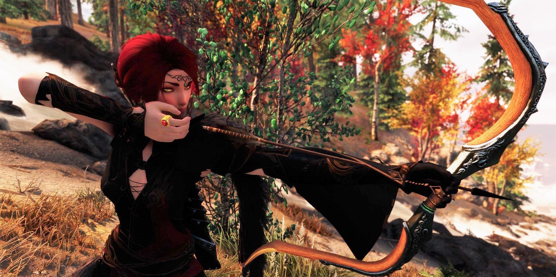 Ivarstead The Rift Archery Pose Wood Elf