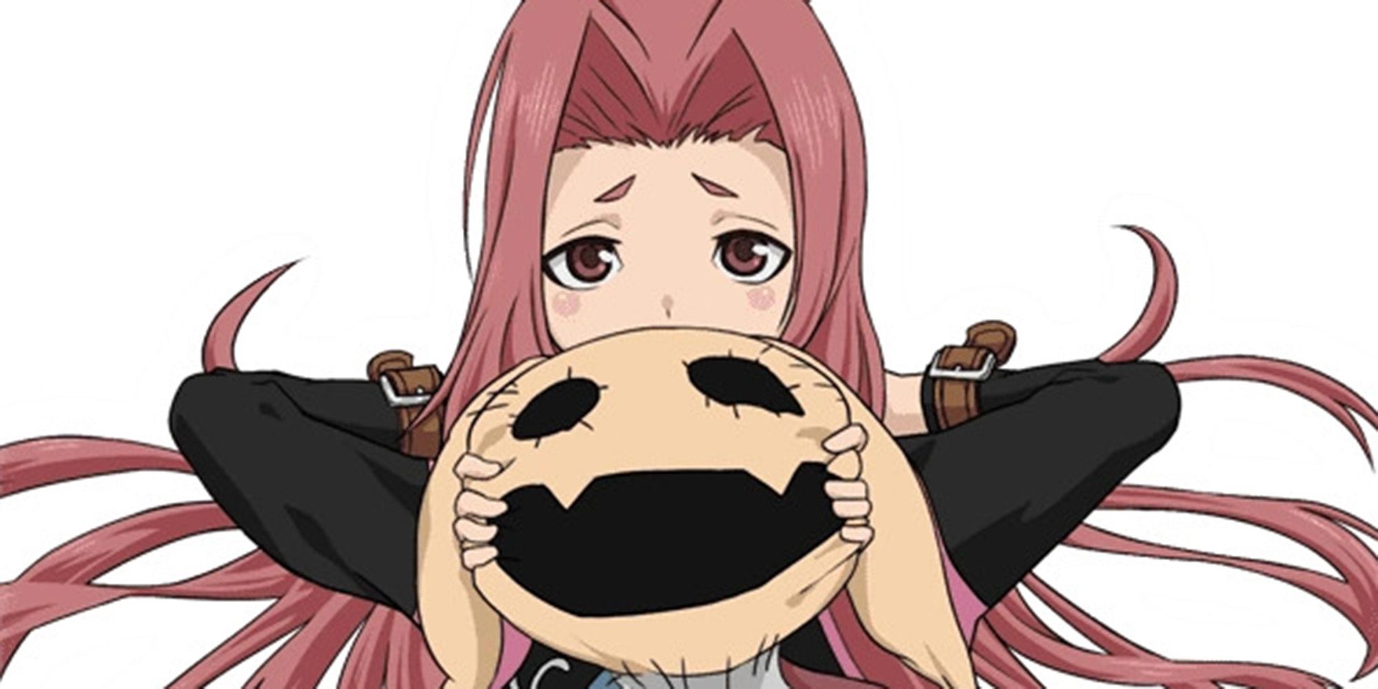 Arietta from Tales of the Abyss hiding behind her stuffed doll