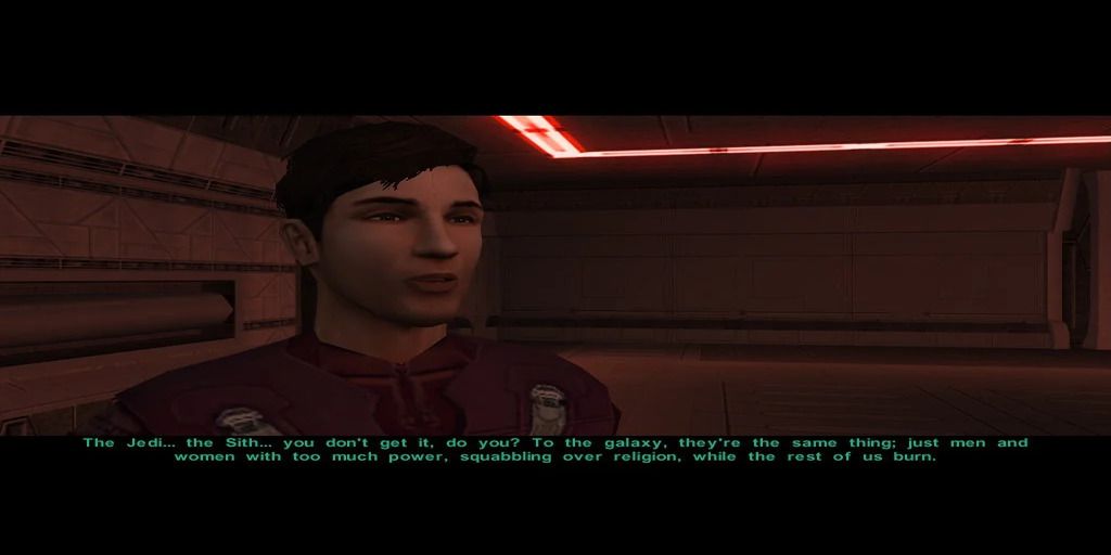 Atton on jedi and sith - KOTOR quotes