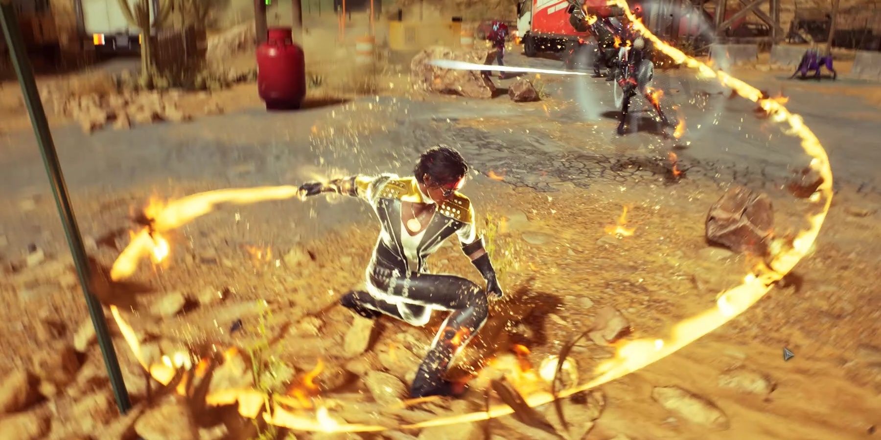 The Hunter whips it good with the Bands of Fire