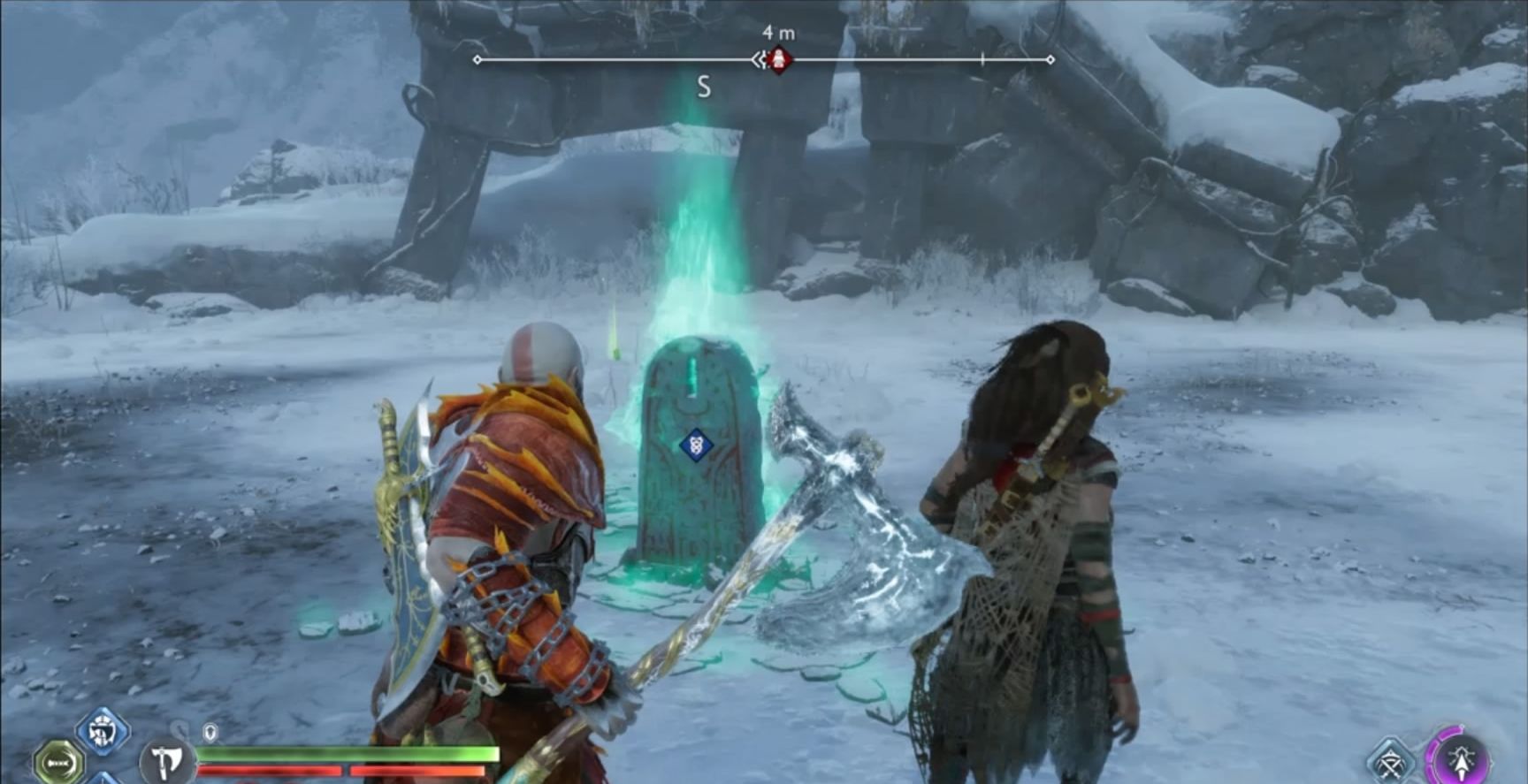 God of War Berserker Headstone for King Hrolf