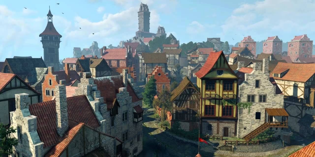 Bird's eye view of Novigrad
