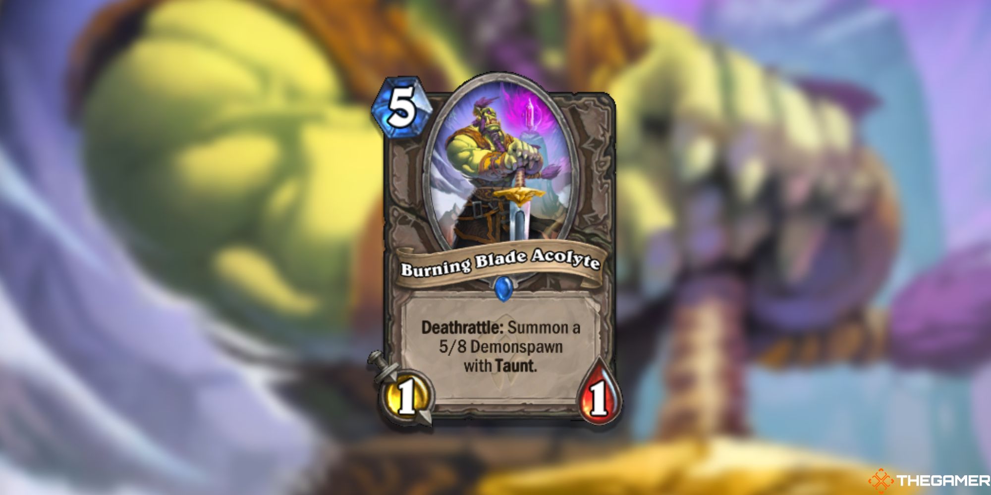 Burning Blade Acolyte Hearthstone Card