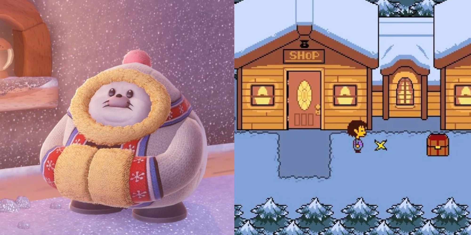 Shiverian from Super Mario Odyssey and Frisk from Undertale