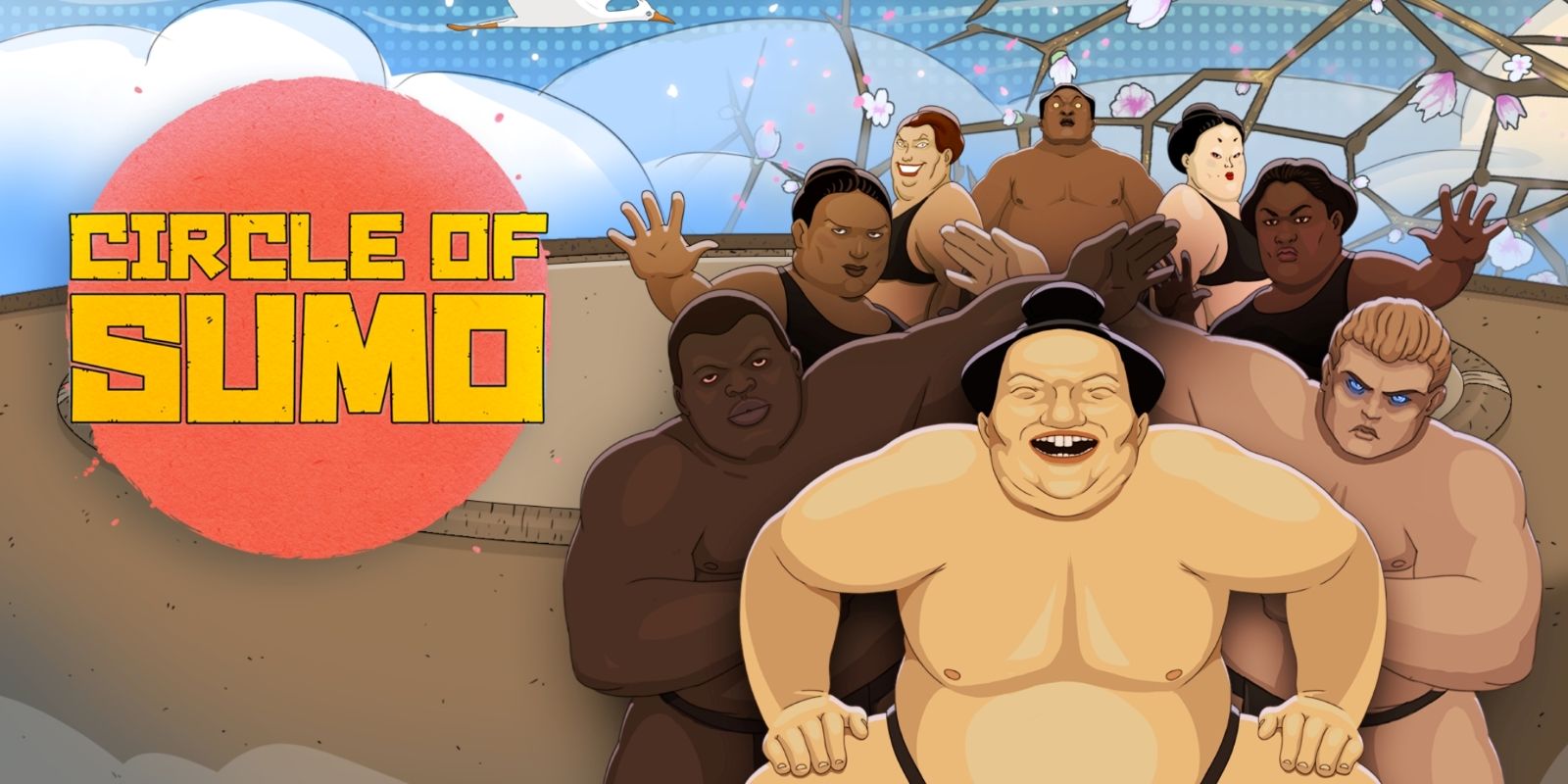 circle of sumo cover group of sumo wrestlers