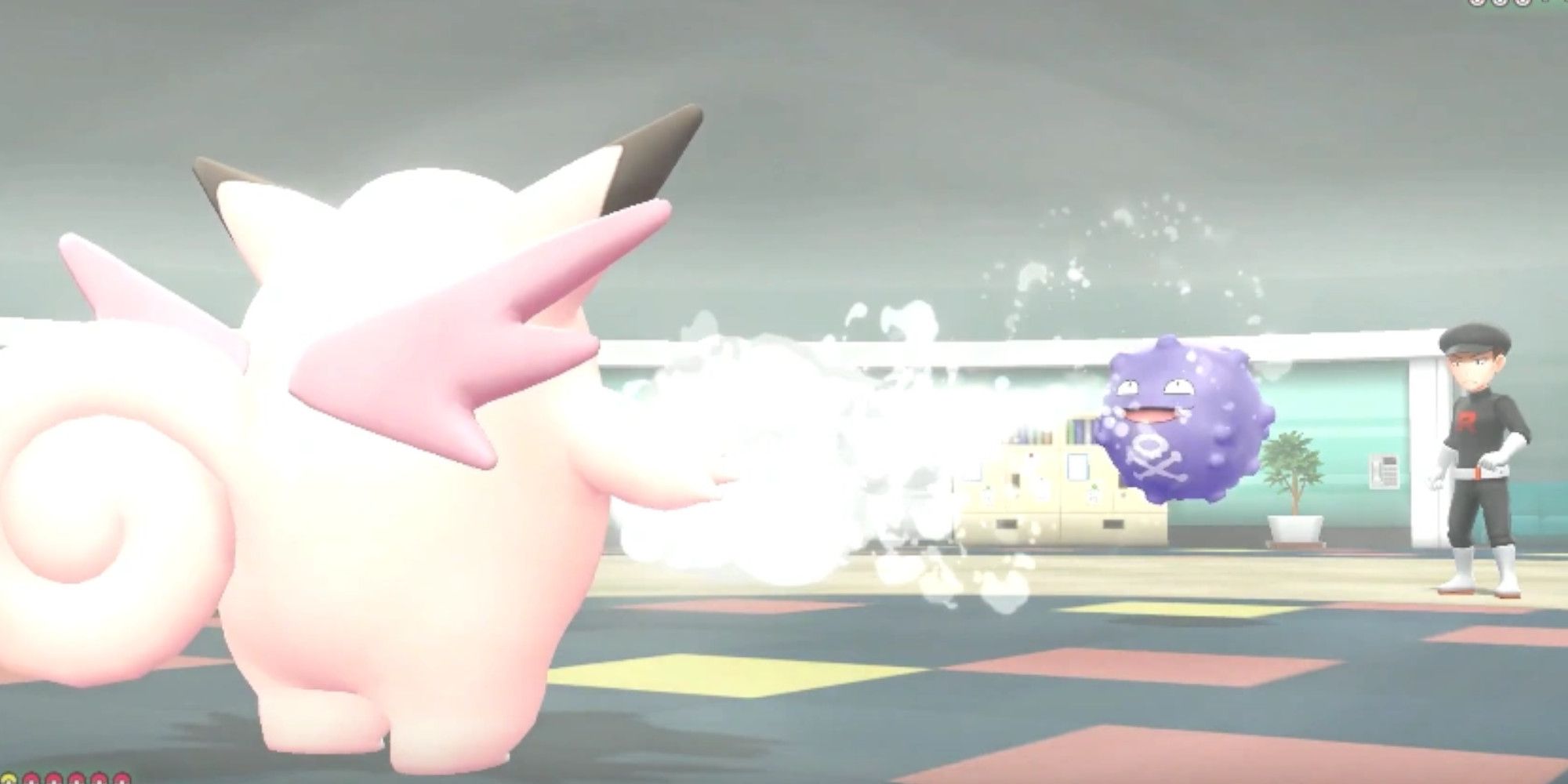 Koffing using Clear Smog on Clefable