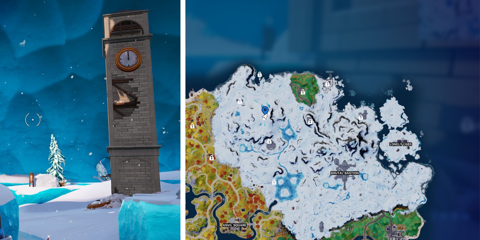 Clocktower view from Fortnite chapter 4