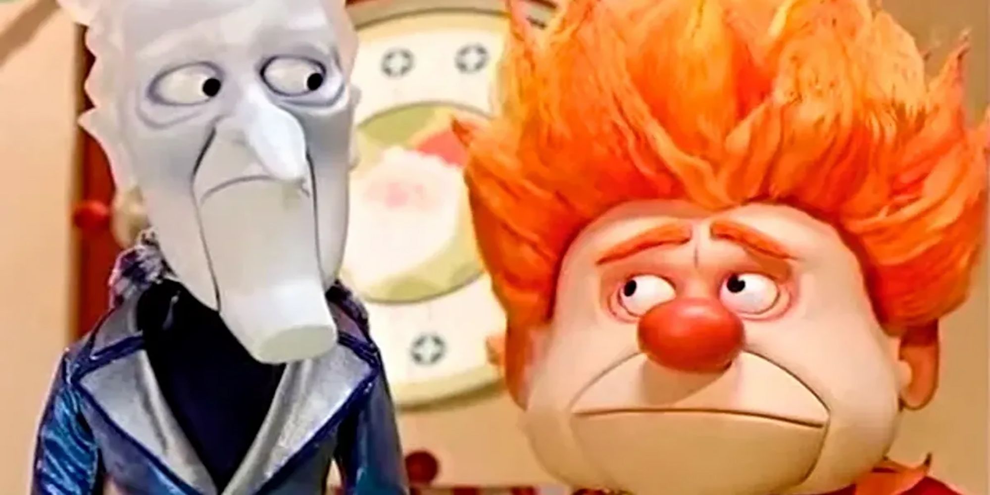 Coldmiser and Heatmiser, the two dueling climate brothers, from the TV special, The Year Without A Santa Claus.