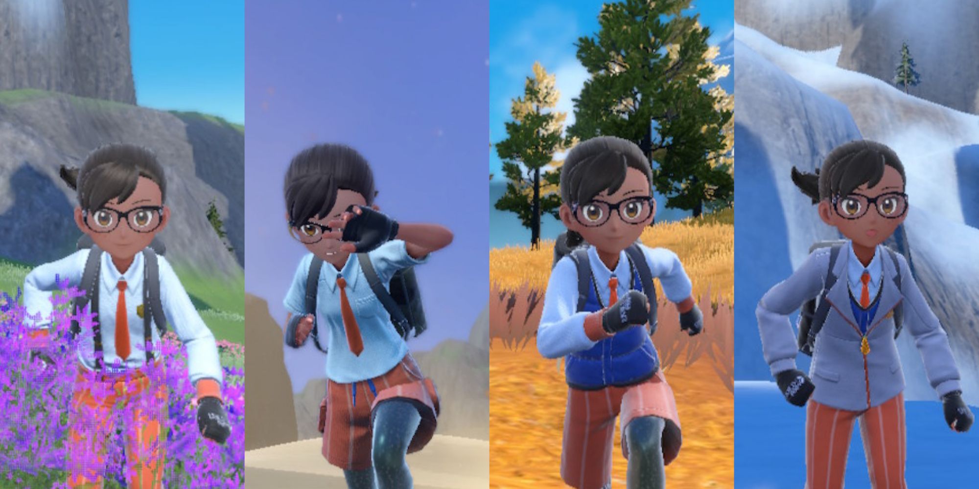 Character Customization School Outfits Four Seasons