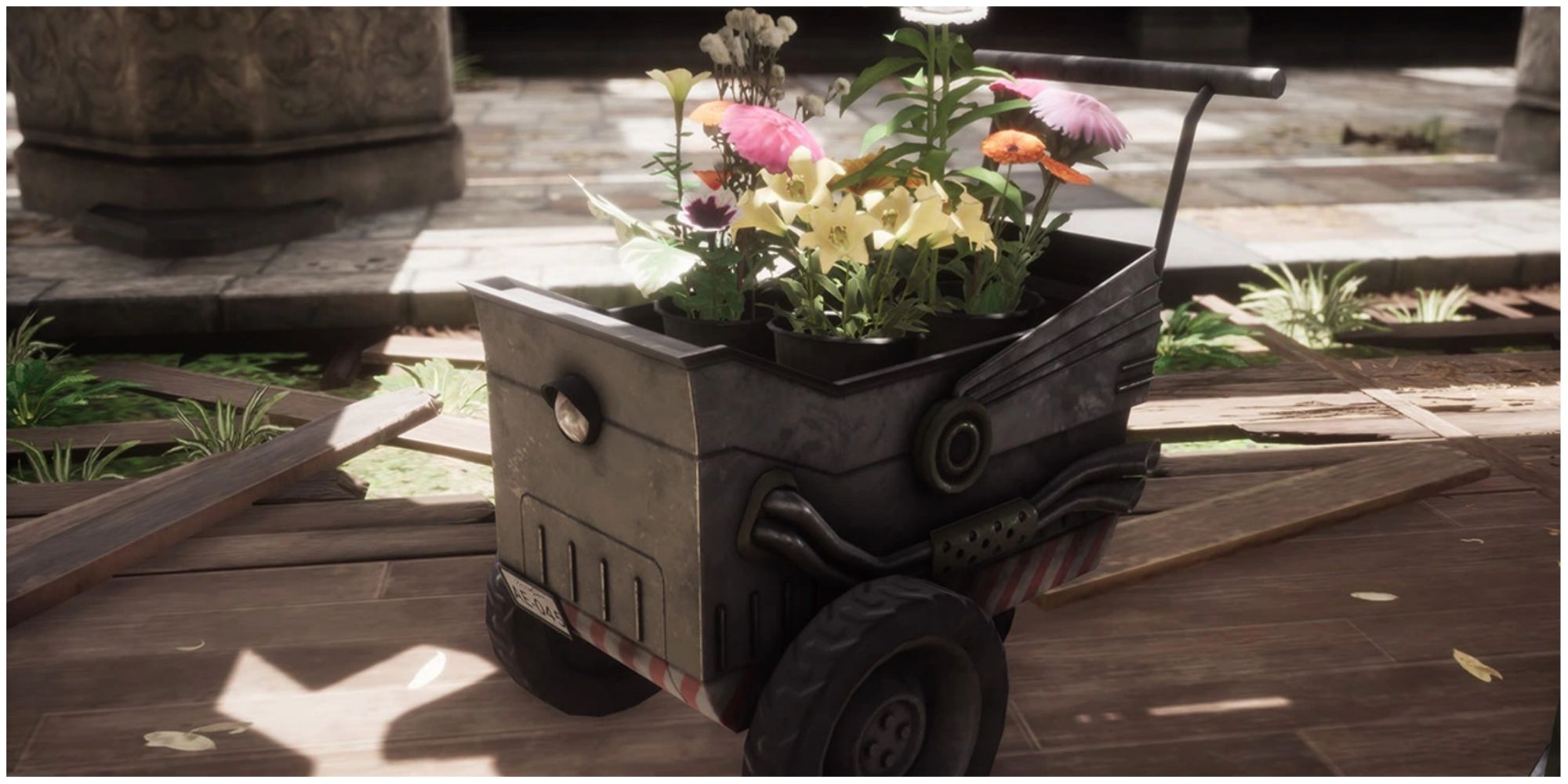 Flower wagon in Crisis Core Reunion