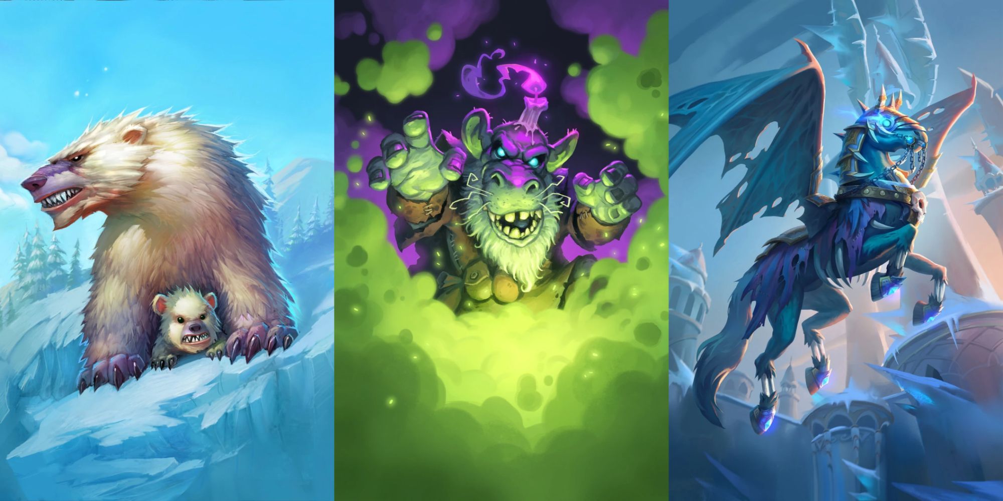 Mountain Bear Scourge Illusionist Invincible Full Art Hearthstone