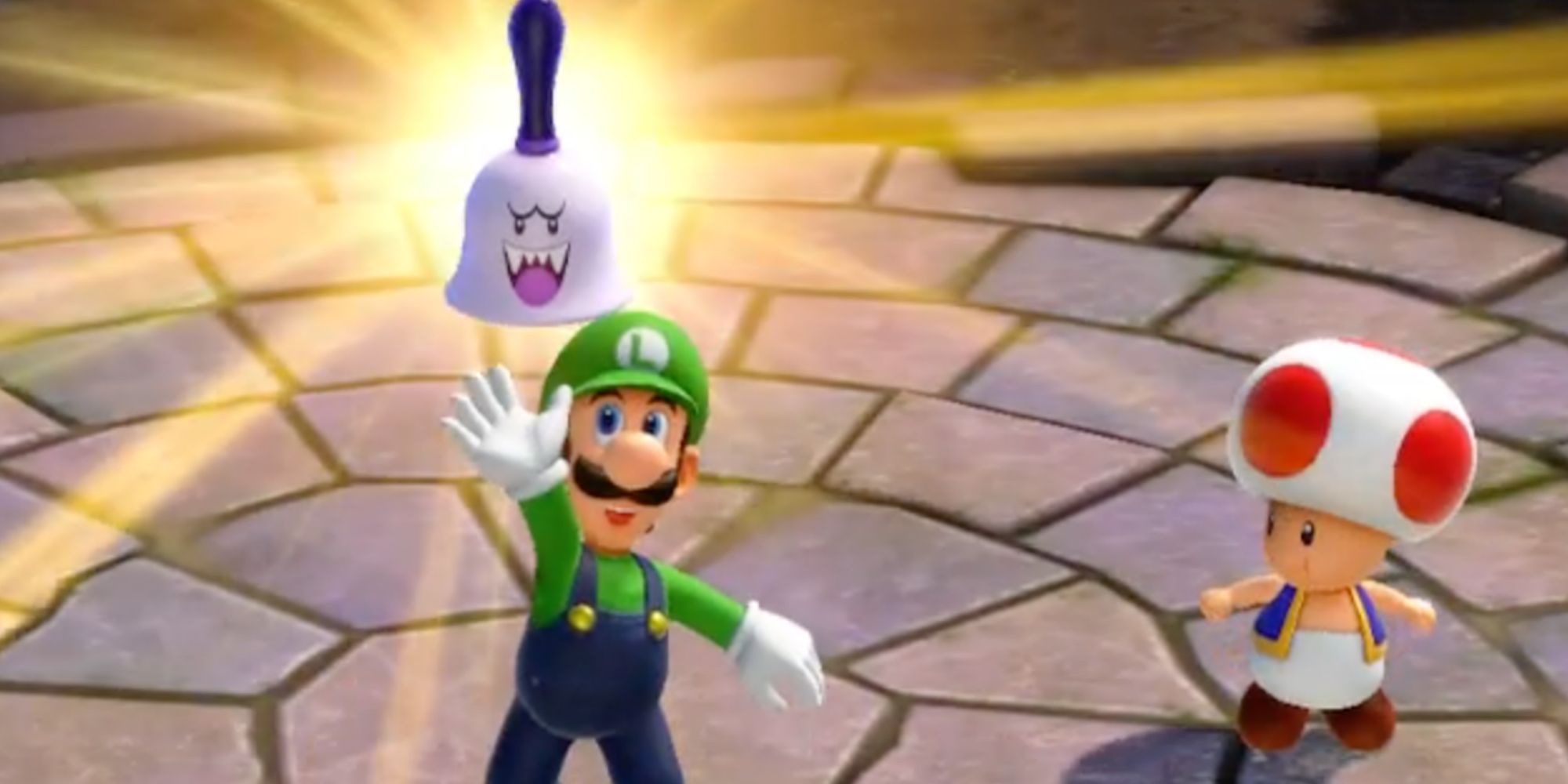 Luigi and Toad From Mario Party Superstars Featuring the Boo Bell