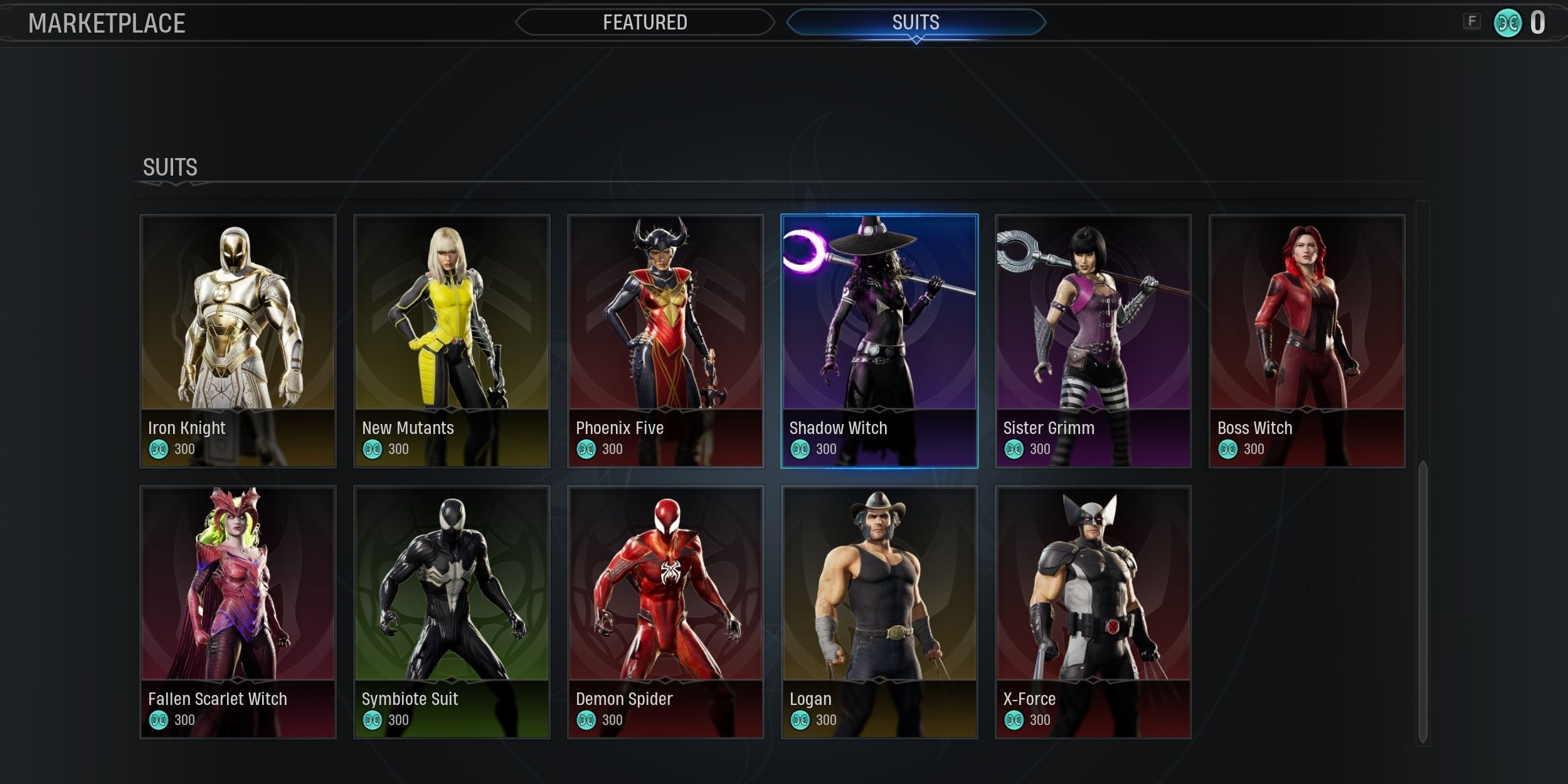 The costume marketplace for Midnight Suns. They for sale for premium currency, given as part of the Legendary Edition of the game, or as part of the Season Pass