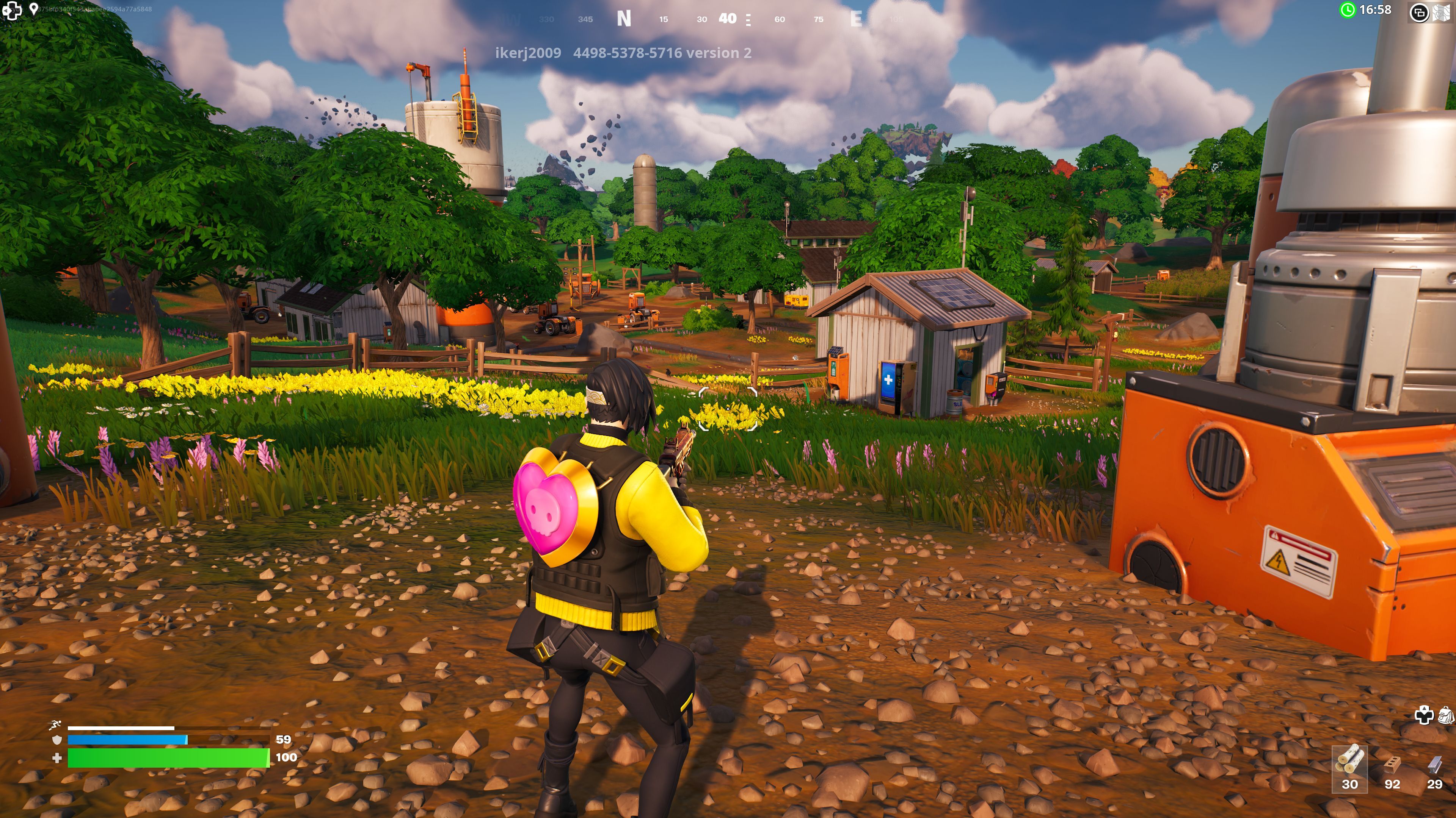 View of Fortnite Frenzy Fields