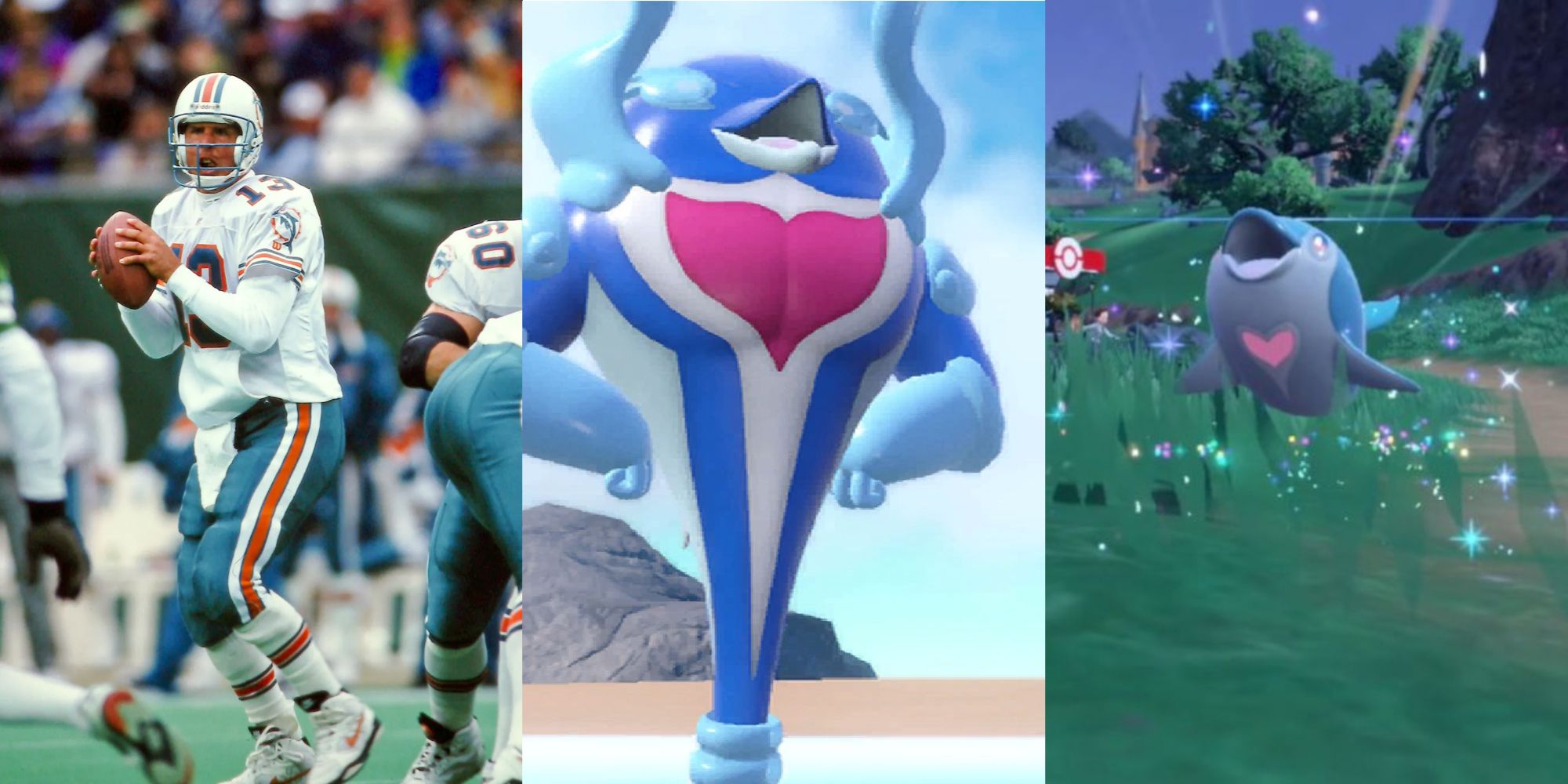 Dan Marino Plays for Dolphins and Palafin Hero Form and Zero Form