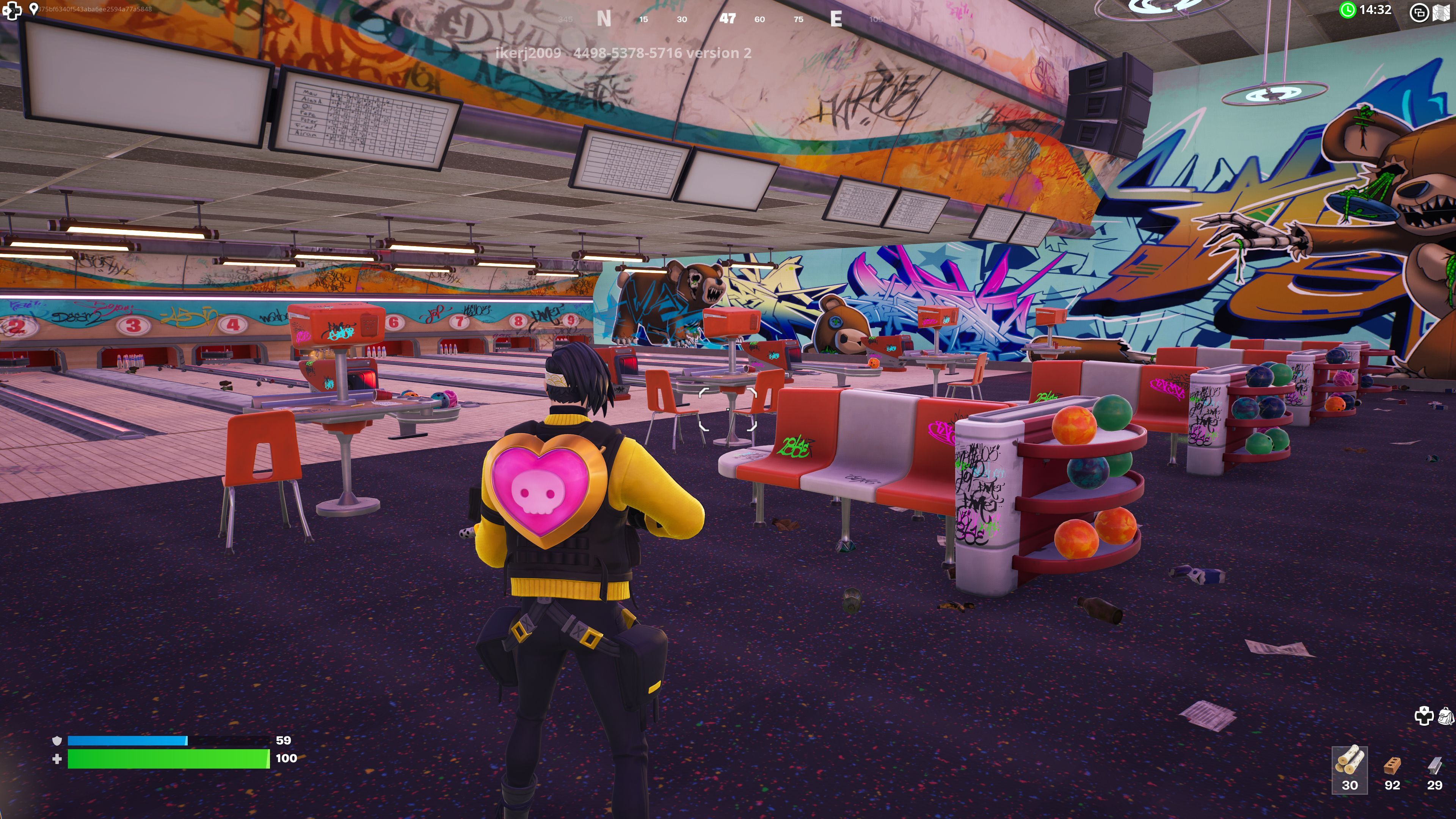 Interior of Fortnite Faulty Splits