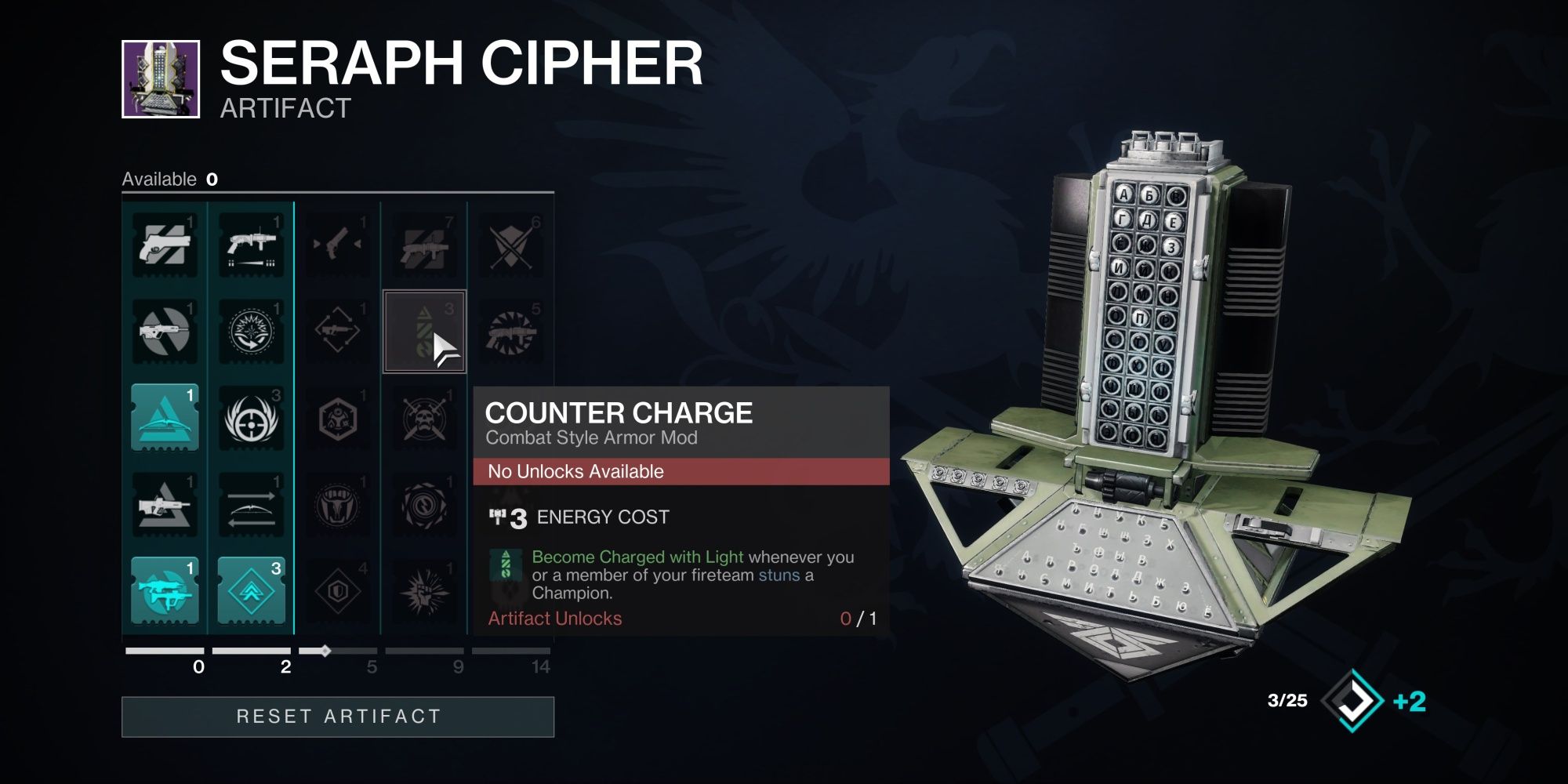 Destiny 2 Seraph Cipher Column Four
