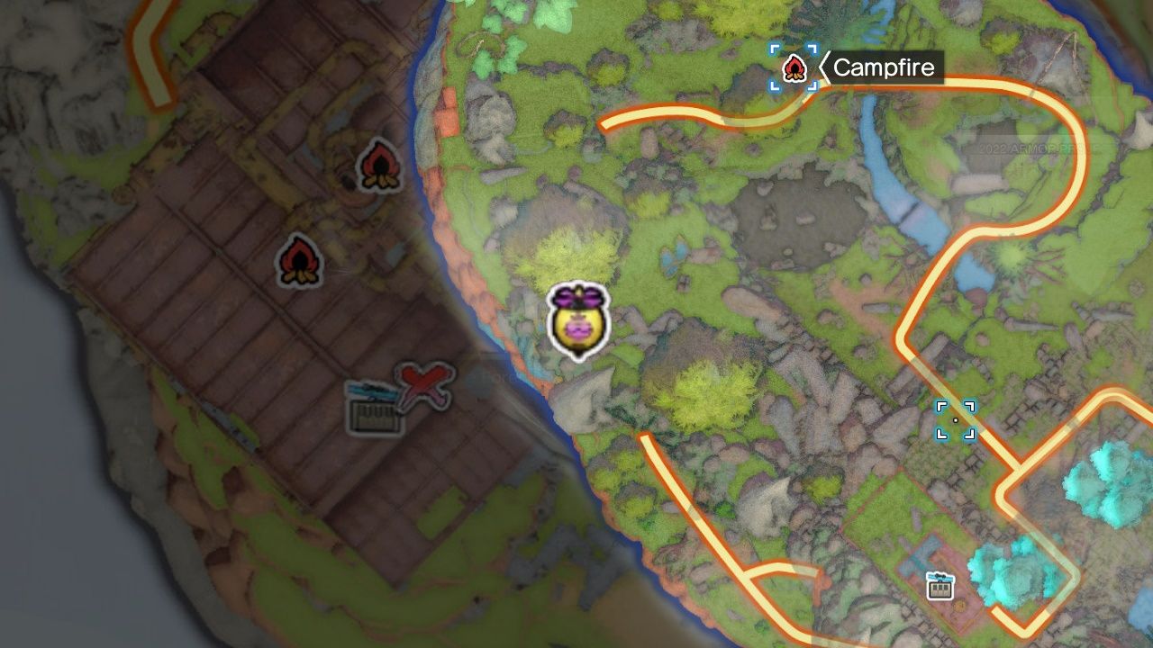 Dragon Quest Treasures,Balloons In Paternoggin, Lickspittle, The Balloon In The Ruins As Seen On Map