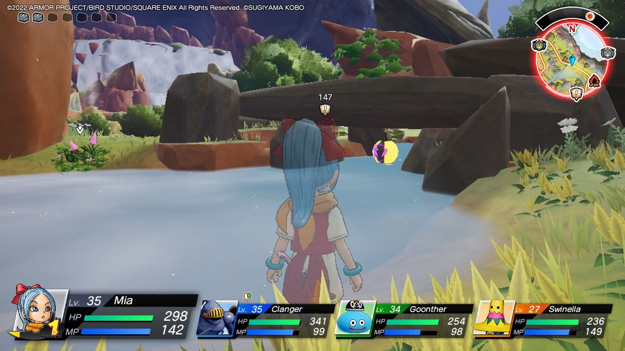Dragon Quest Treasures,Balloons In Paternoggin, The Balloon Hiding Under Stone Bridge