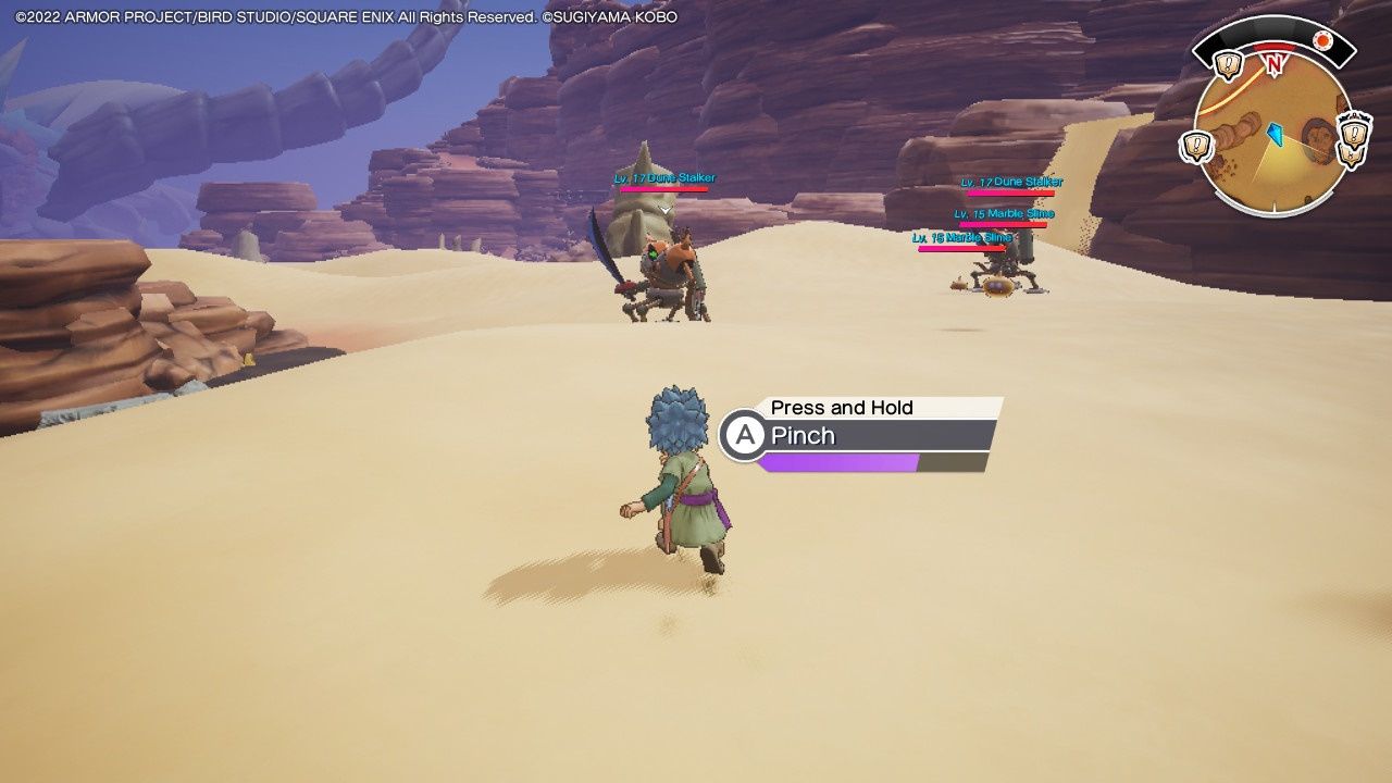 Dragon Quest Treasures, Heartless Hunter Quests, Fighting Dune Mecha