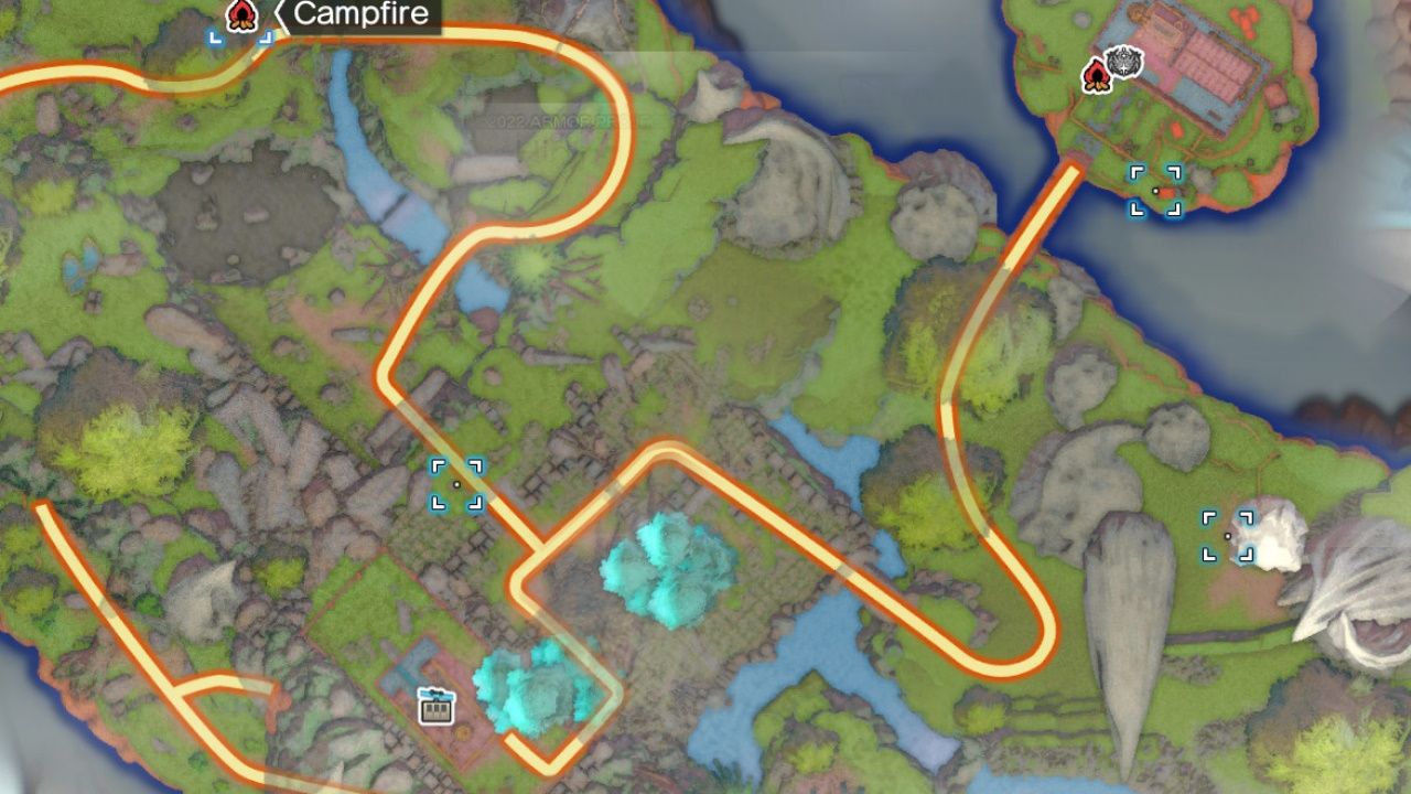 Dragon Quest Treasures, Lickspittle Glade Map