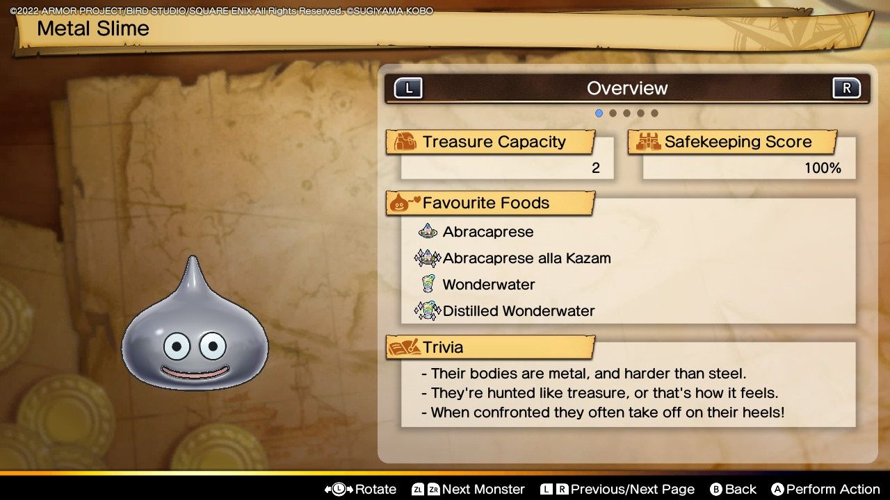 Dragon Quest Treasures, Metal Slime Profile