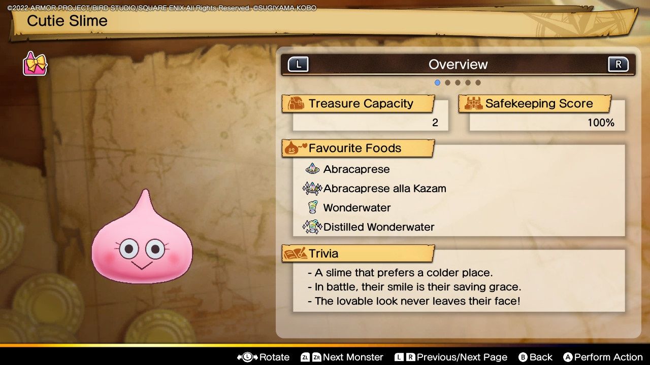 Dragon Quest Treasures, Cutie Slime Profile
