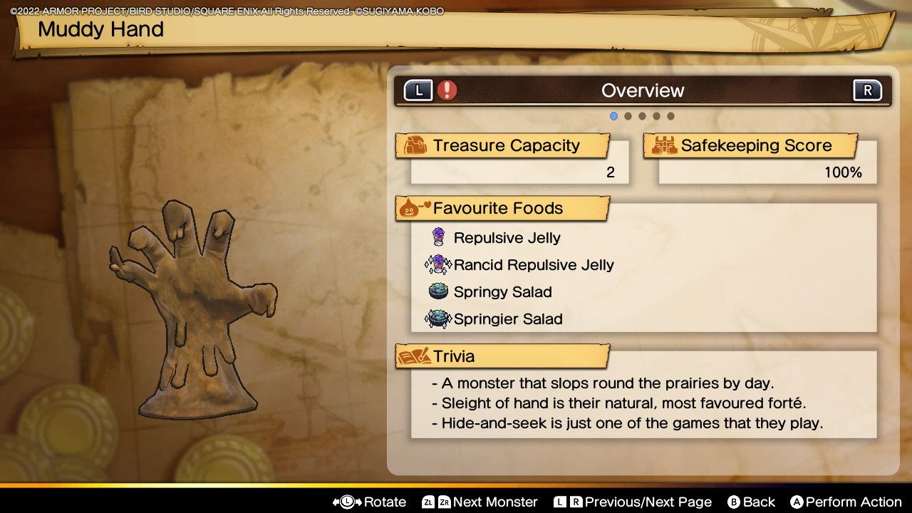 Dragon Quest Treasures, Muddy Hand Profile