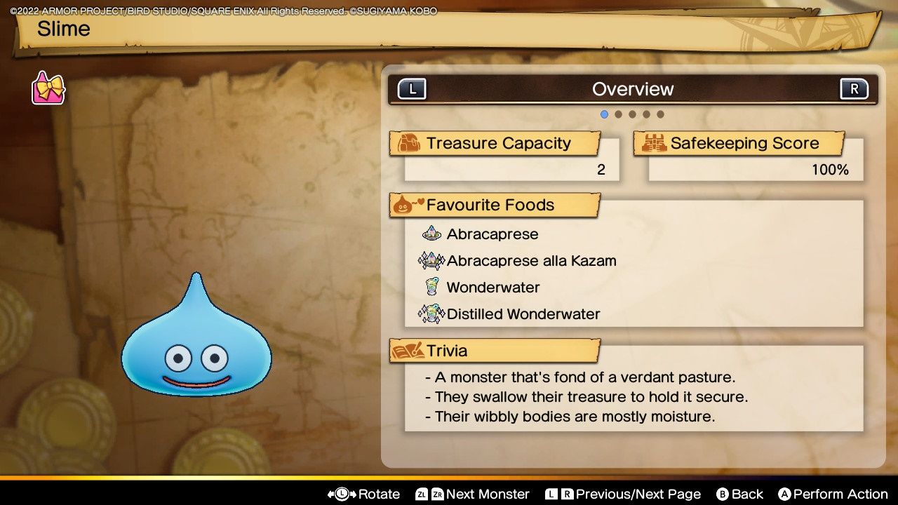 Dragon Quest Treasures, Slime Profile