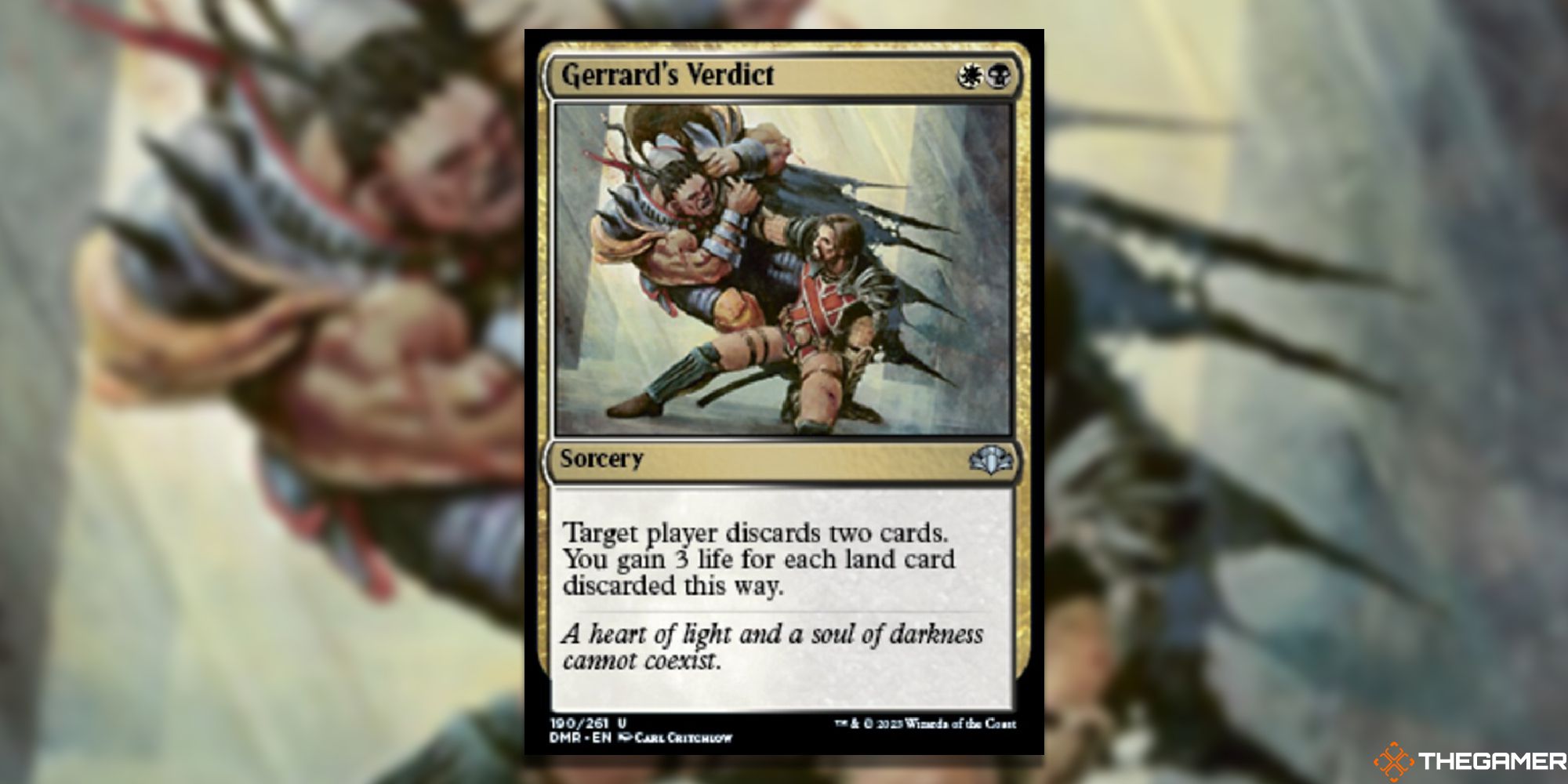 Gerrard's VerdictMagic The Gathering Card