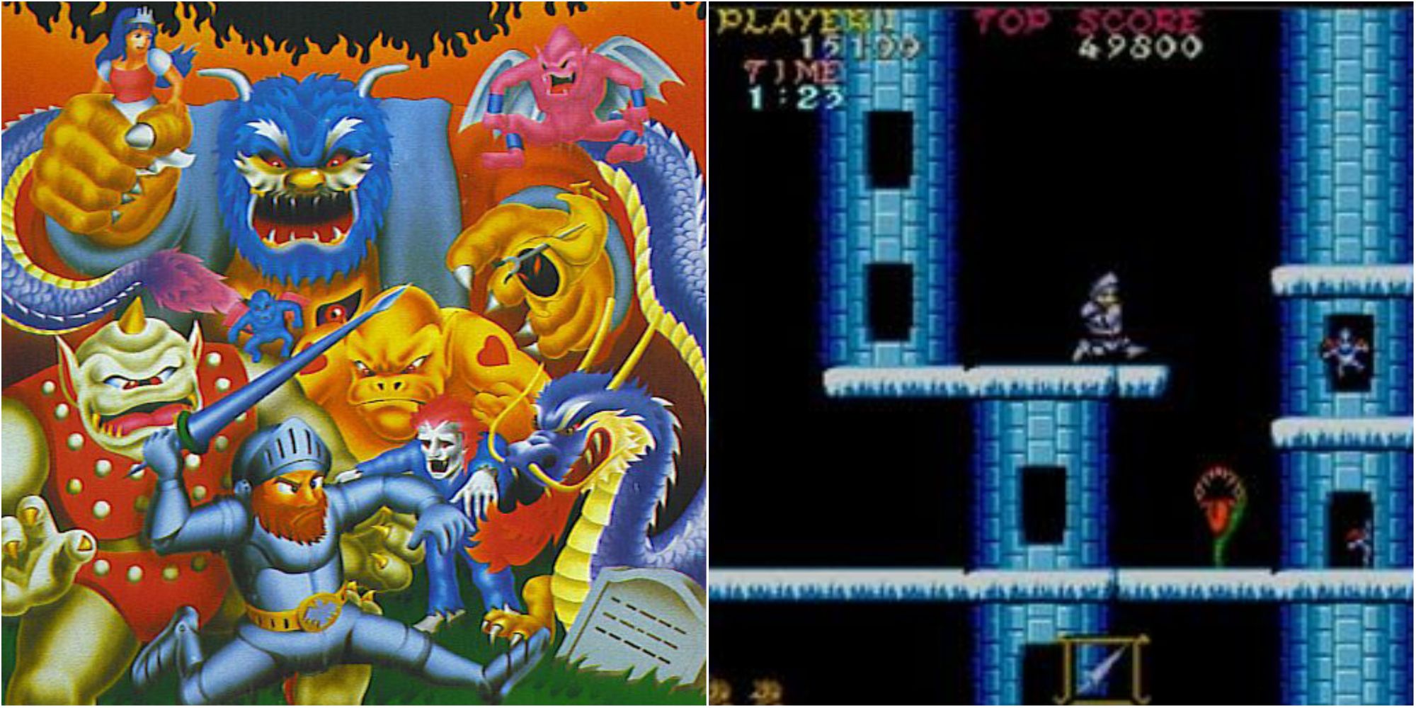 ghost n goblins cover & gameplay