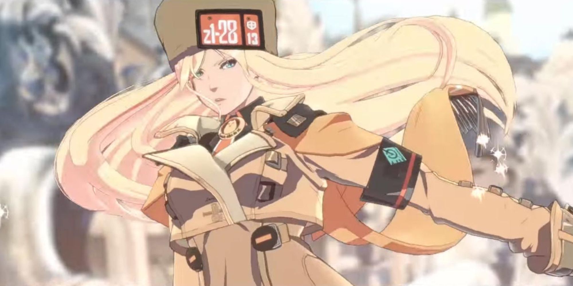 Millia Rage's victory screen in Guilty Gear Strive